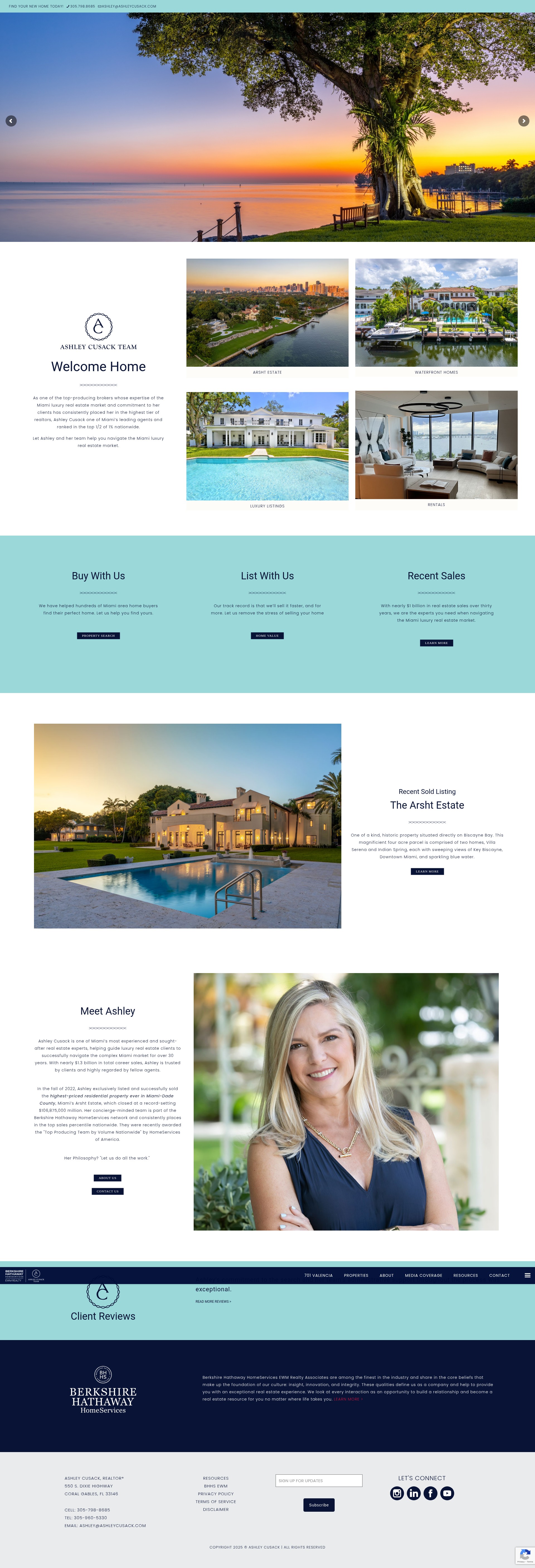 Screenshot of ashleycusack.com