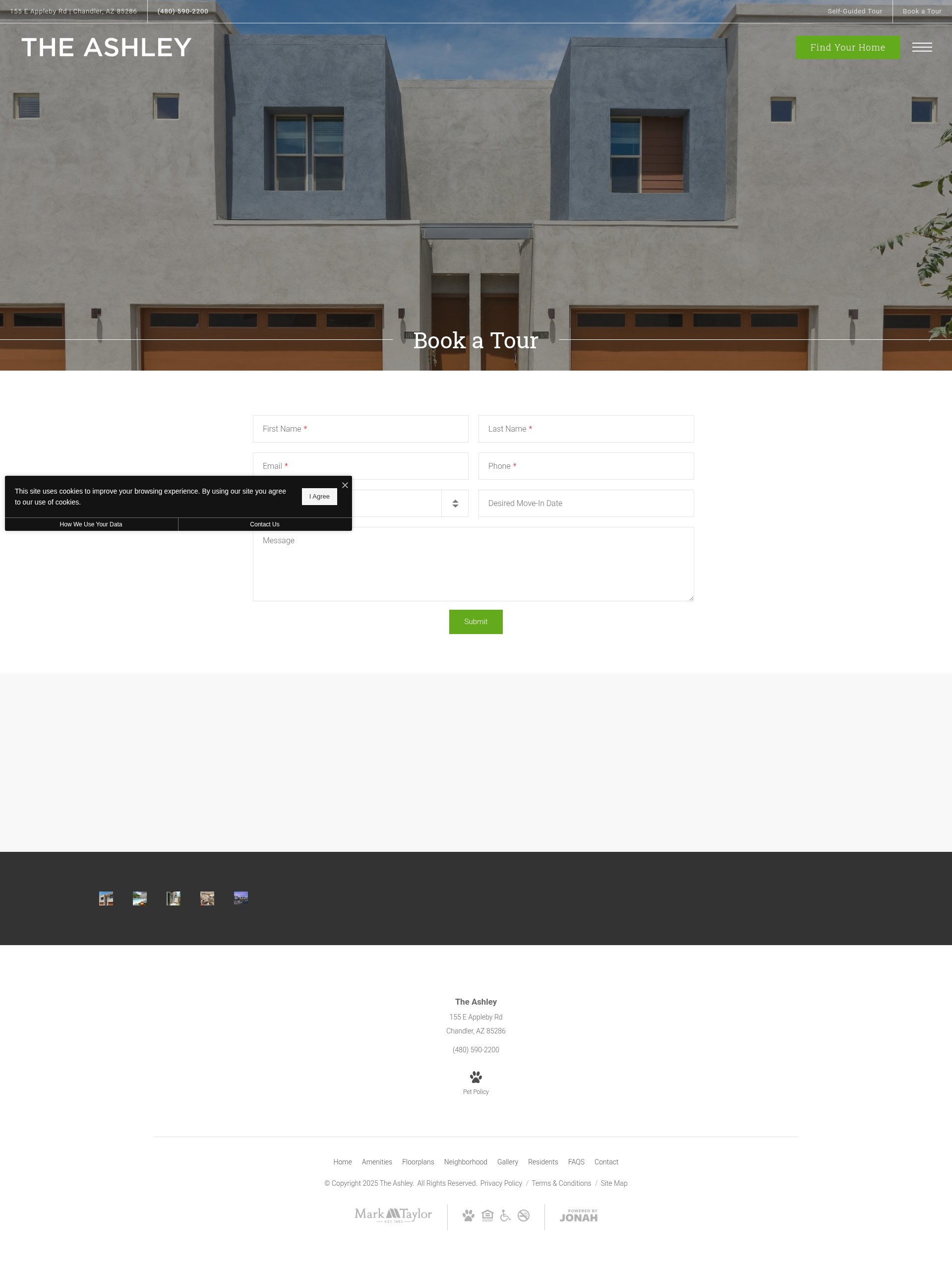 Screenshot of ashleytownhomes.com