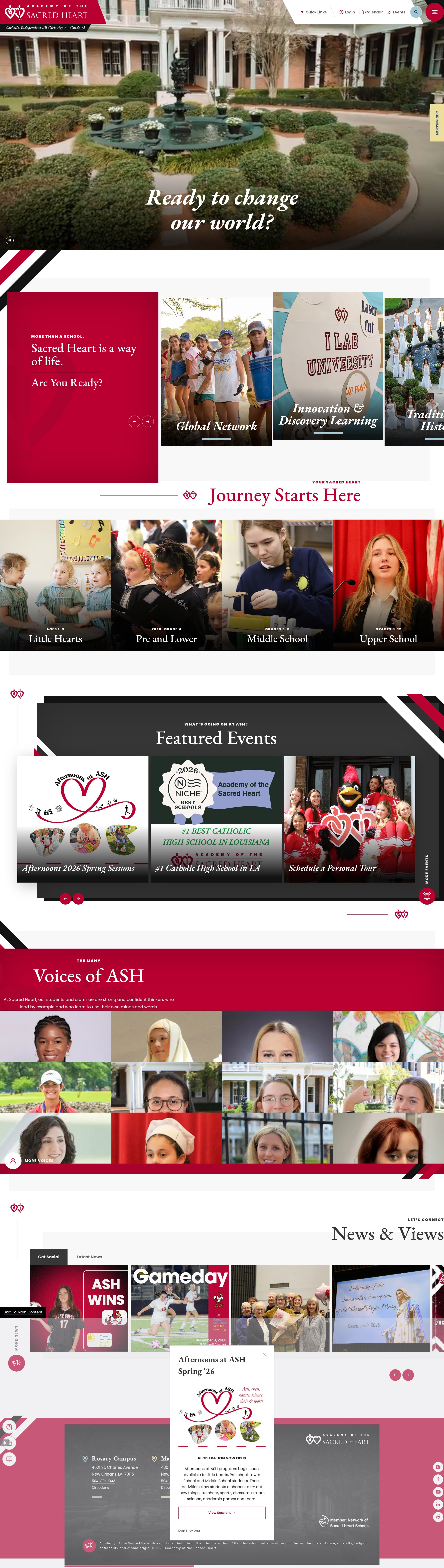 Screenshot of ashrosary.org