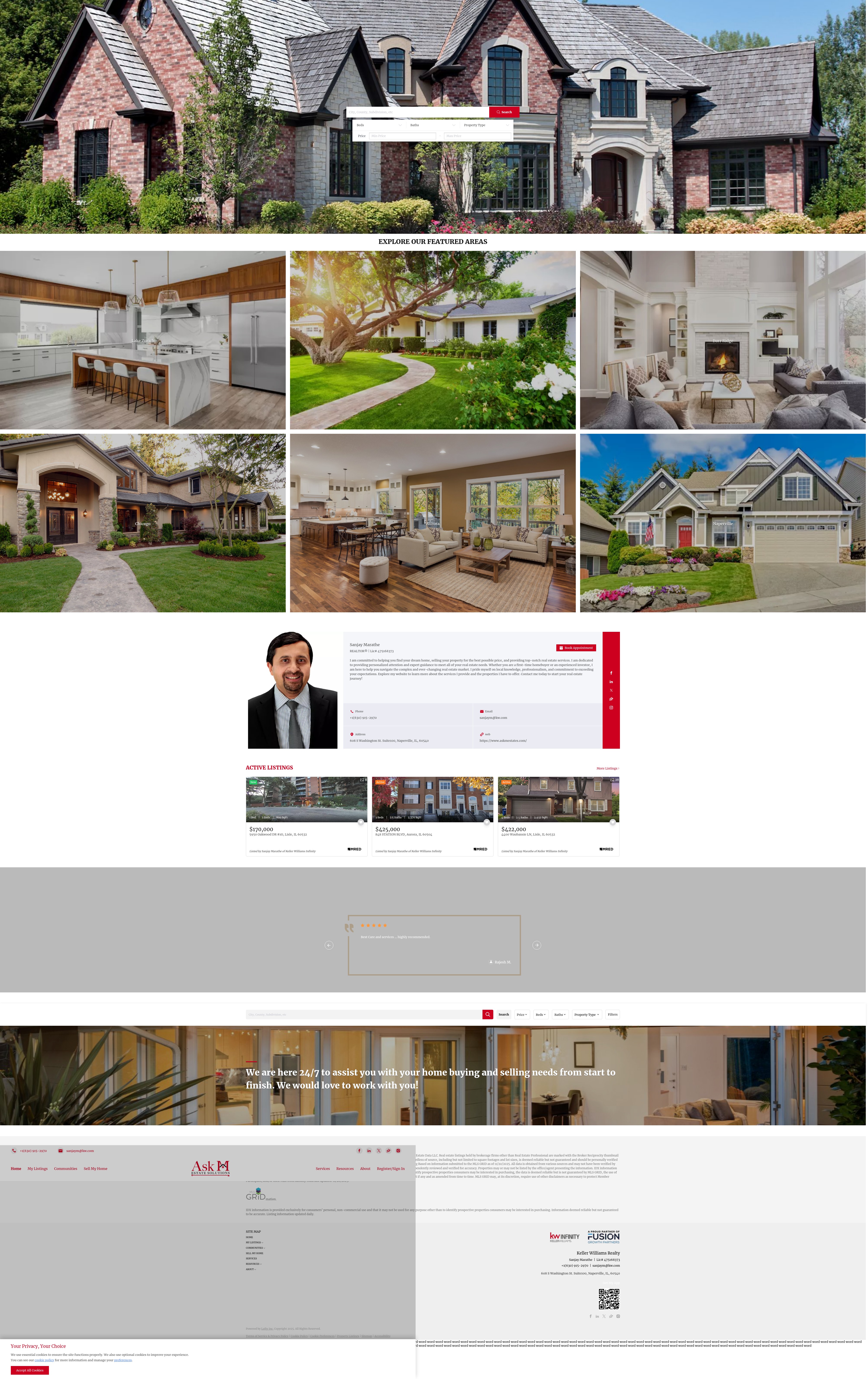 Screenshot of askmestates.com