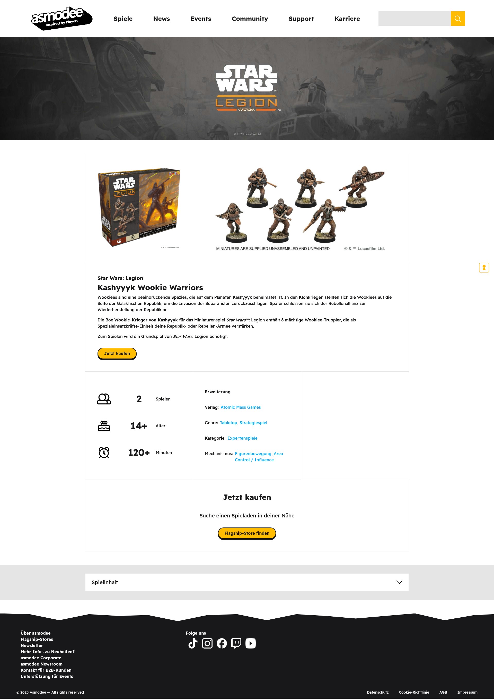 Screenshot of asmodee.de