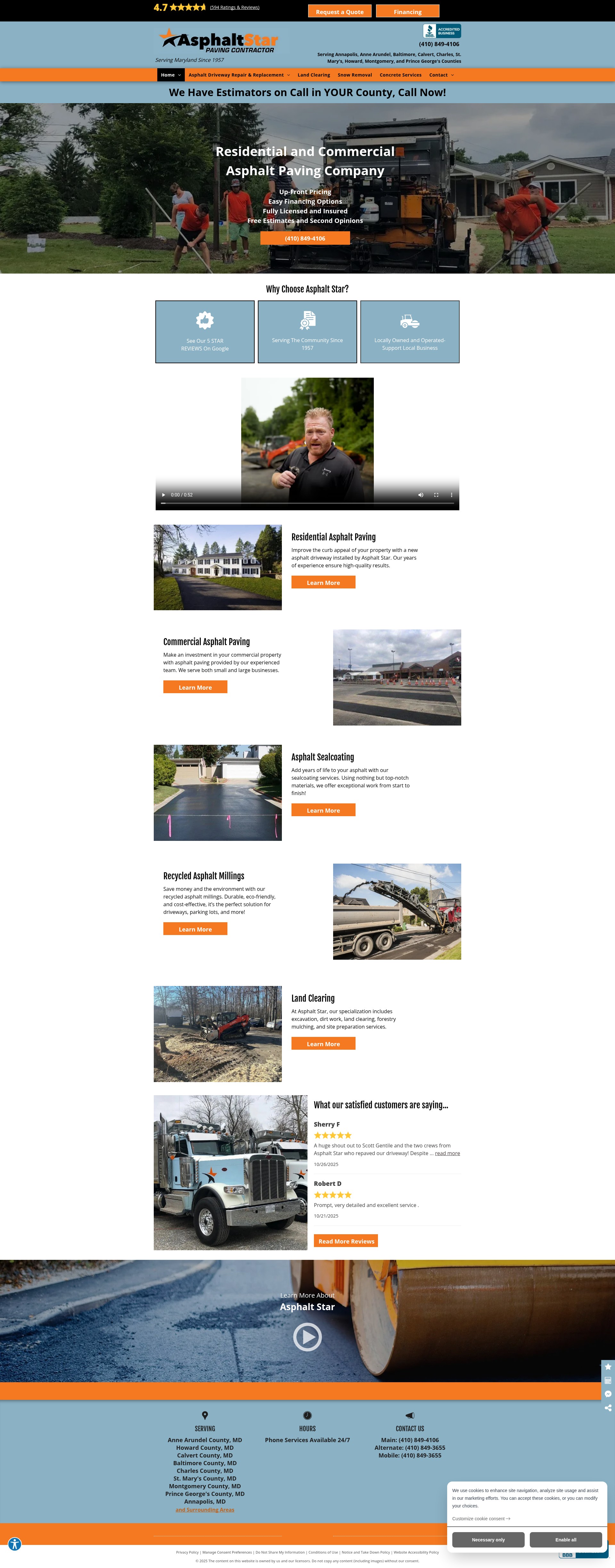 Screenshot of asphaltstar.com
