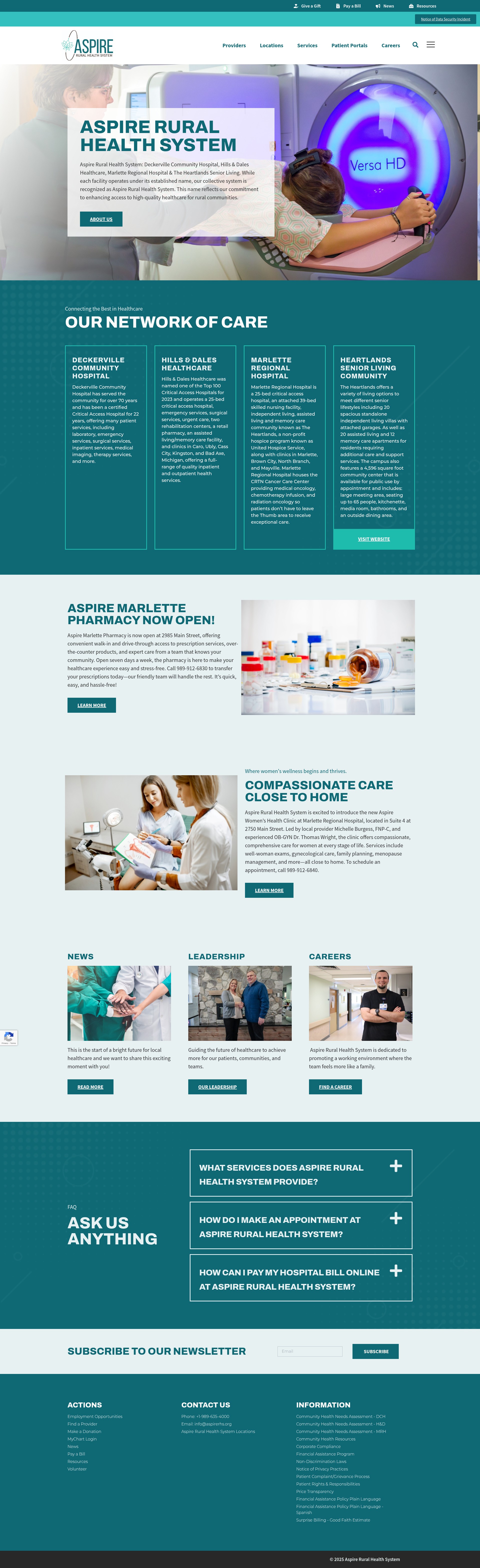 Screenshot of aspirerhs.org