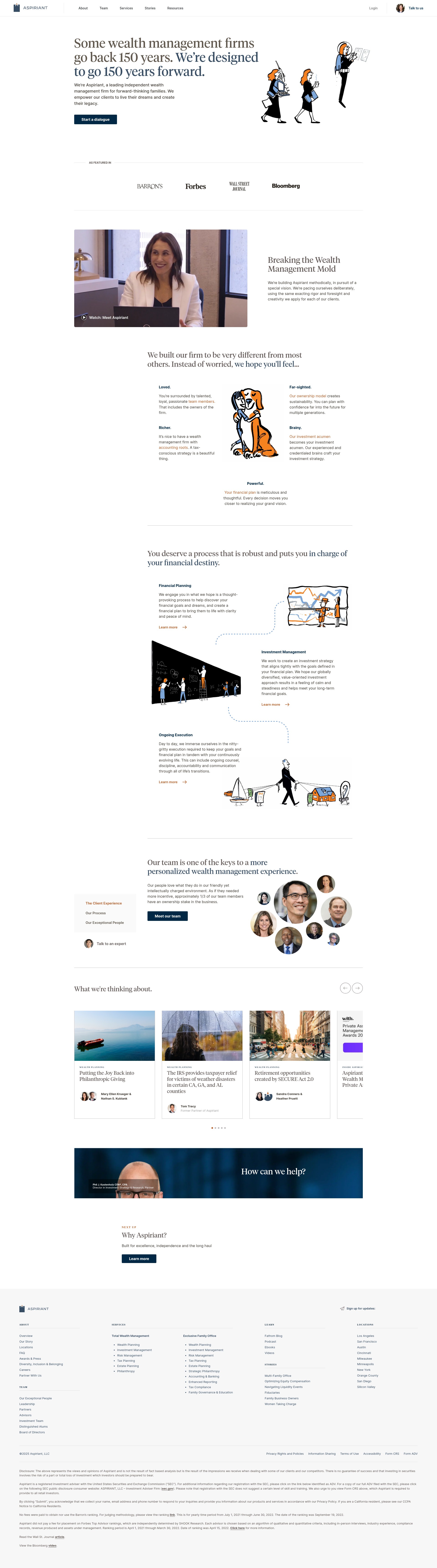 Screenshot of aspiriant.com