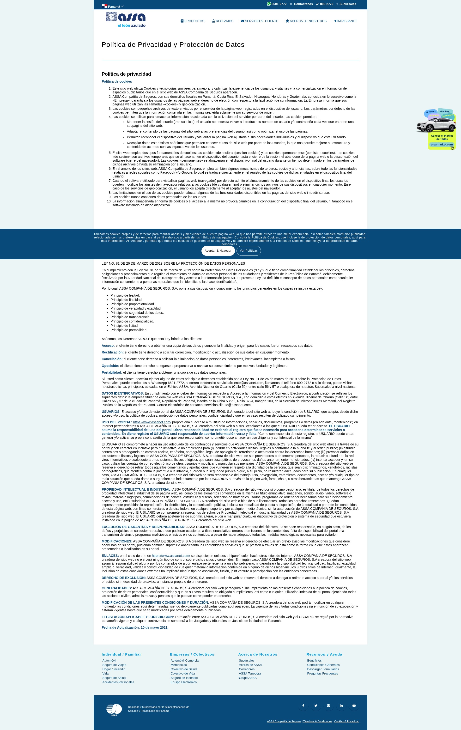 Screenshot of assanet.com
