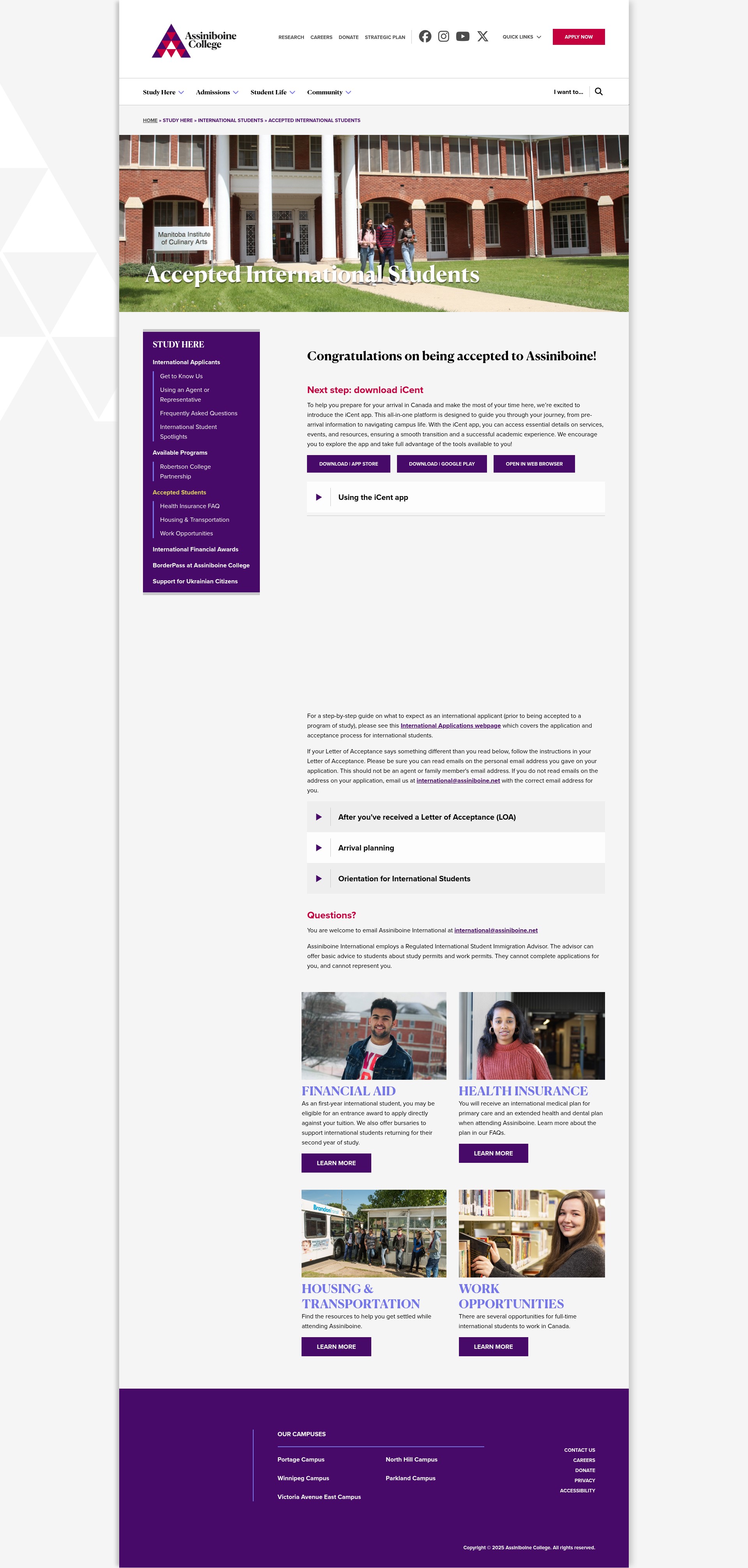 Screenshot of assiniboine.net