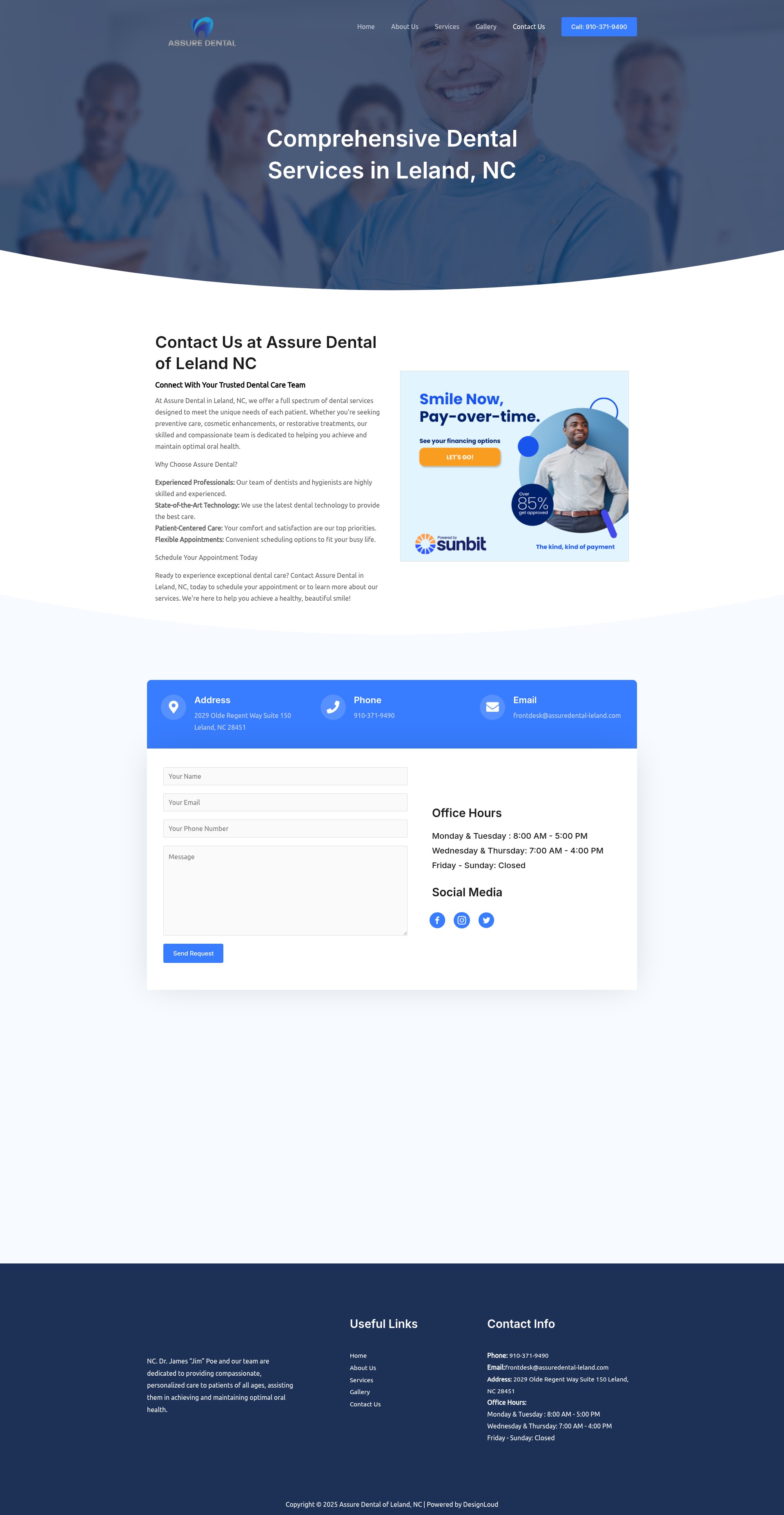 Screenshot of assuredental-leland.com