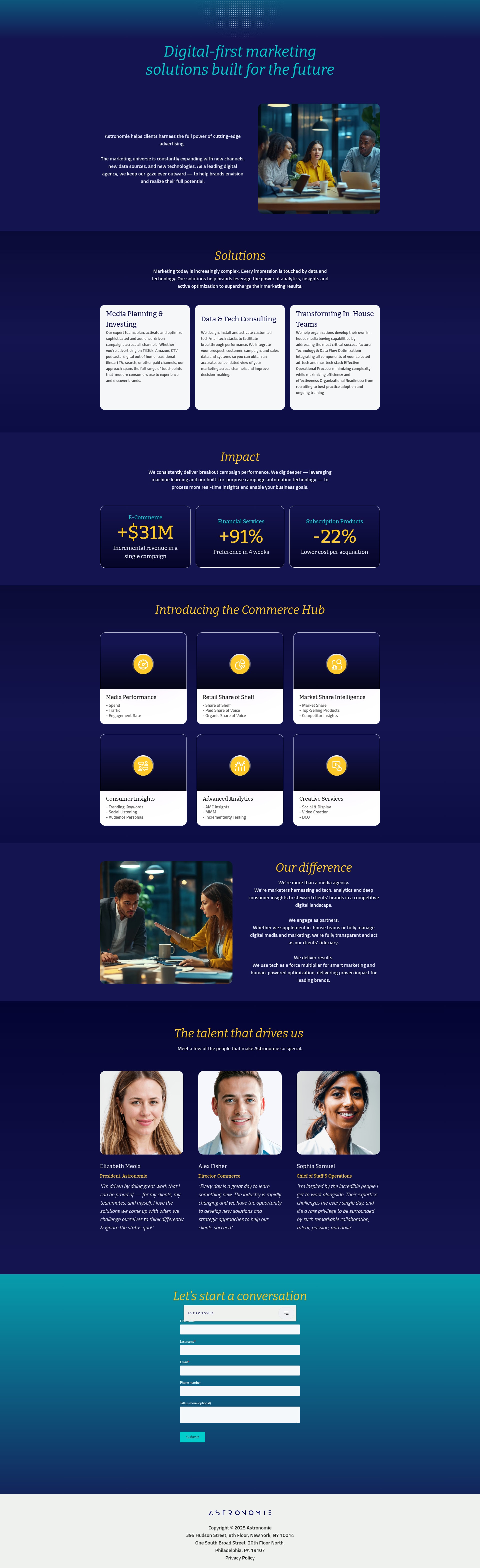 Screenshot of astronomie.io