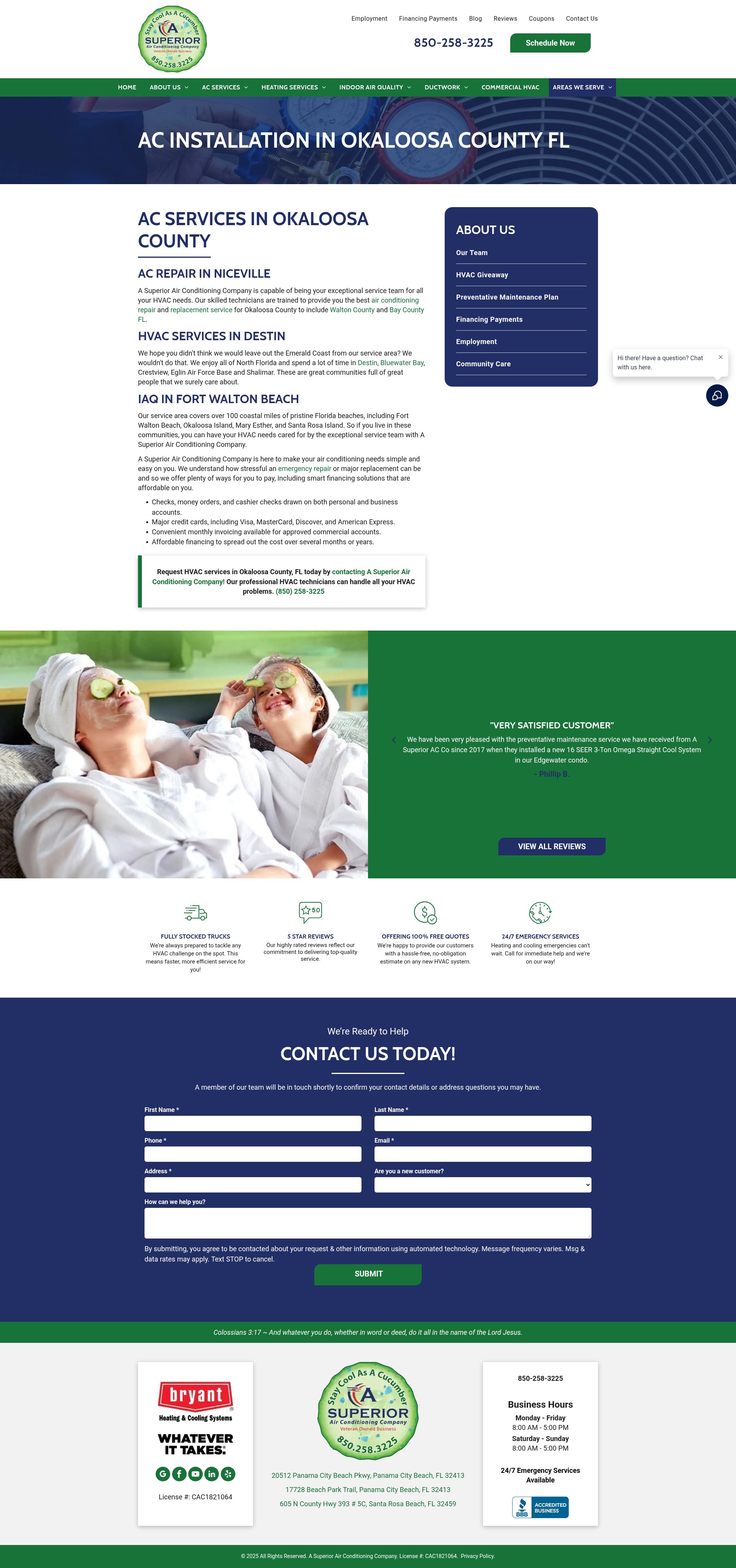 Screenshot of asuperiorac.com