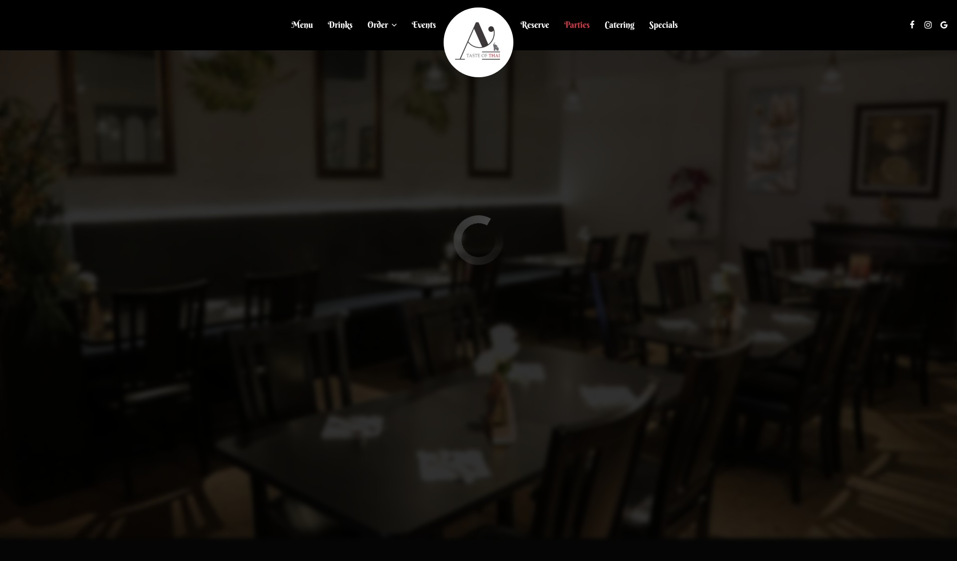 Screenshot of atasteofthaireno.com