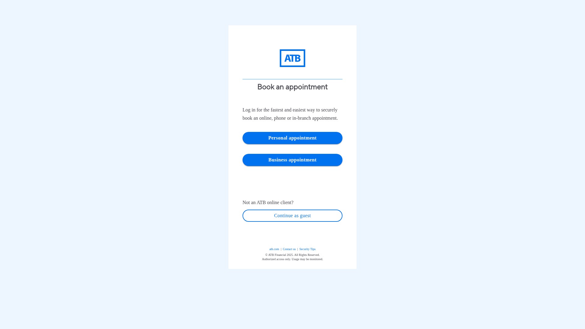 Screenshot of atb.com