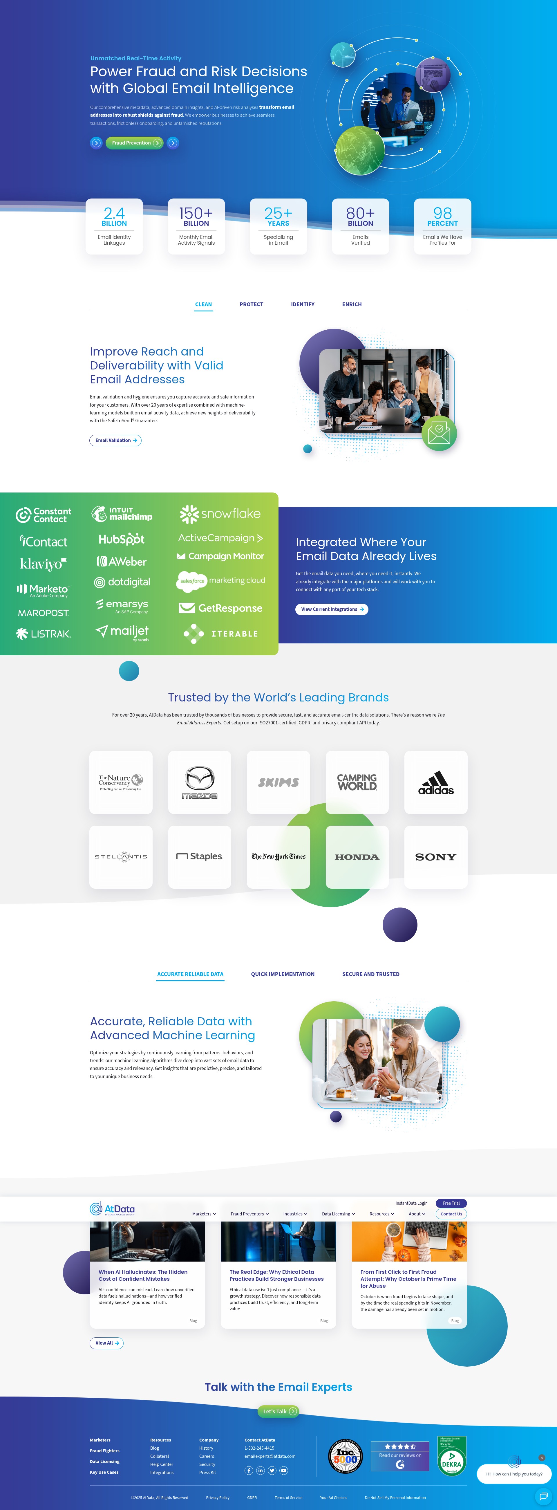Screenshot of atdata.com