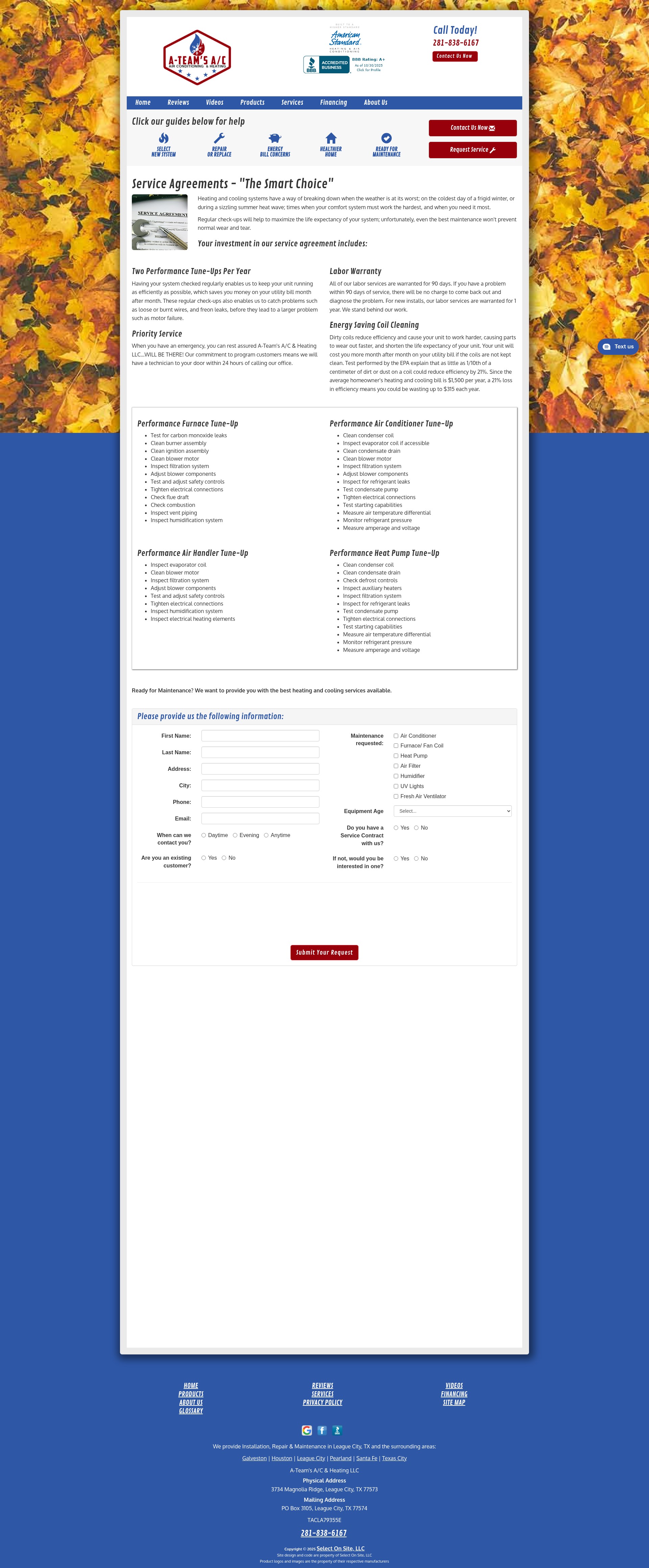 Screenshot of ateamsac.com