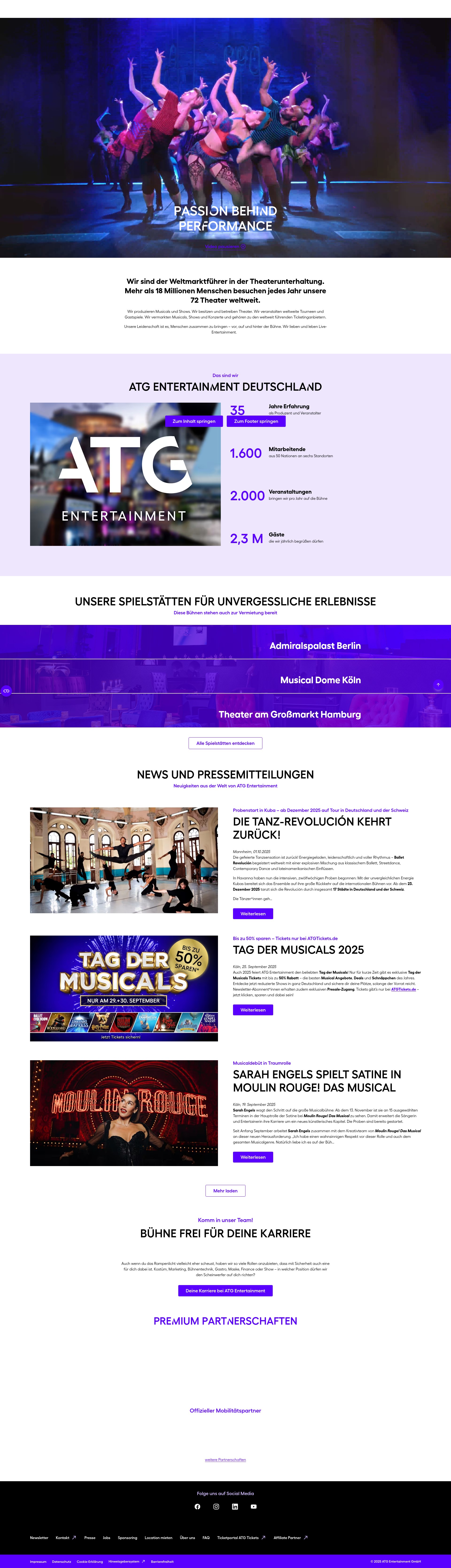 Screenshot of atgentertainment.de