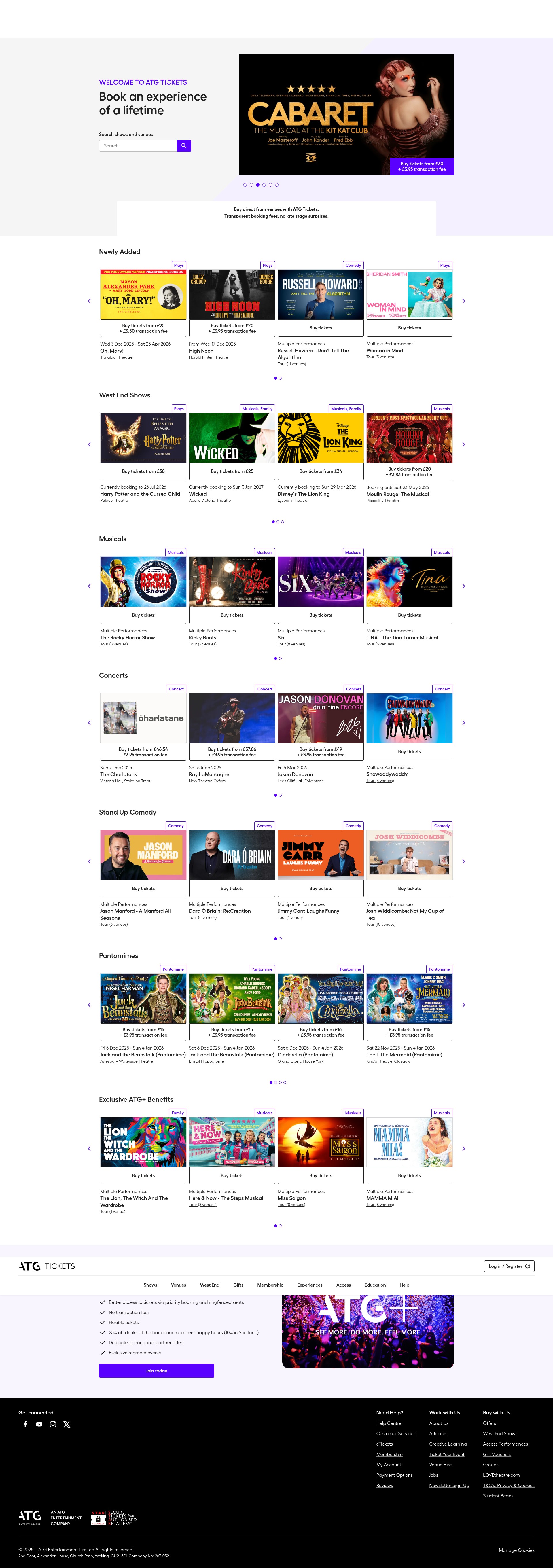Screenshot of atgtickets.com