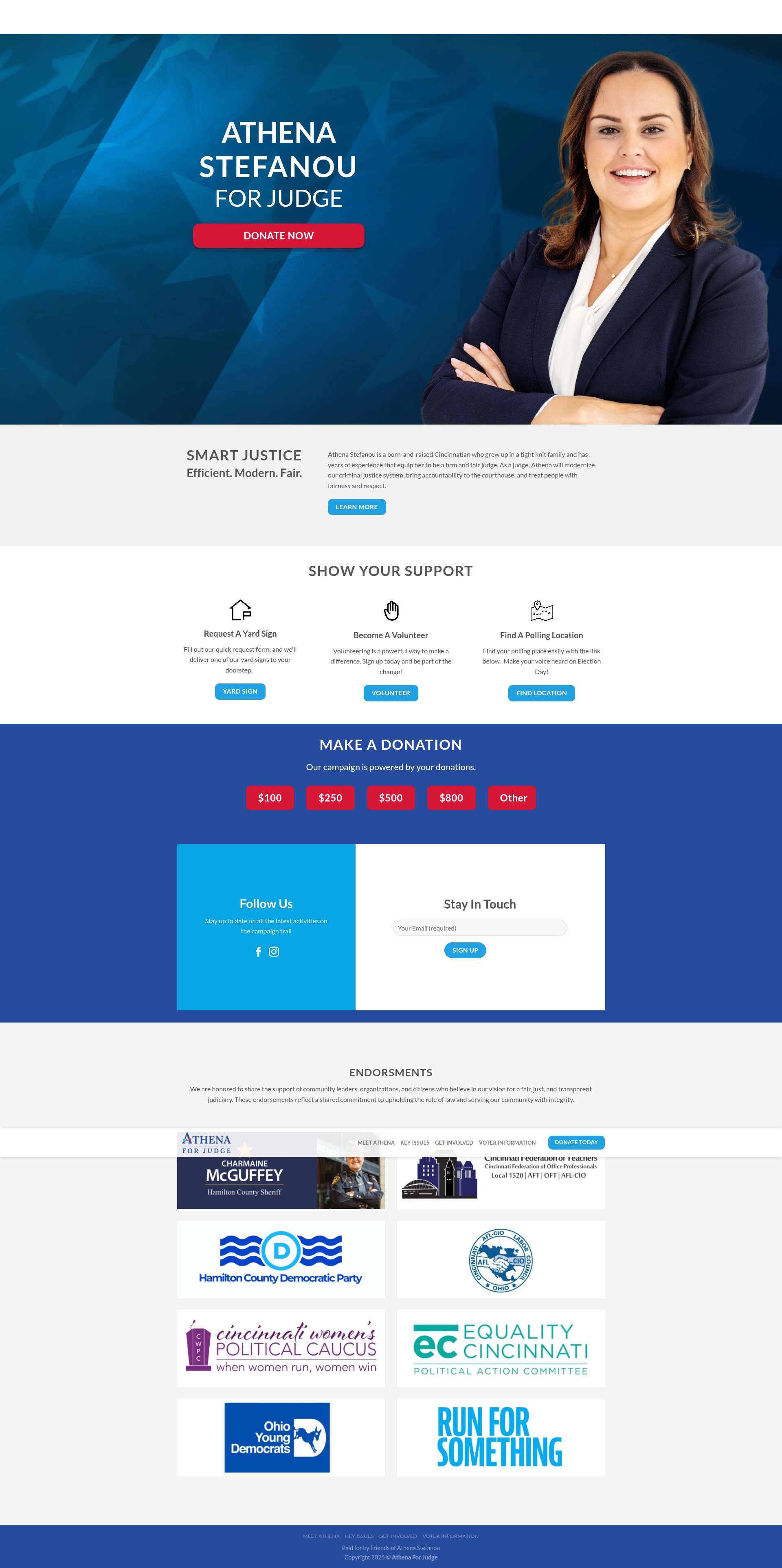 Screenshot of athenaforjudge.com