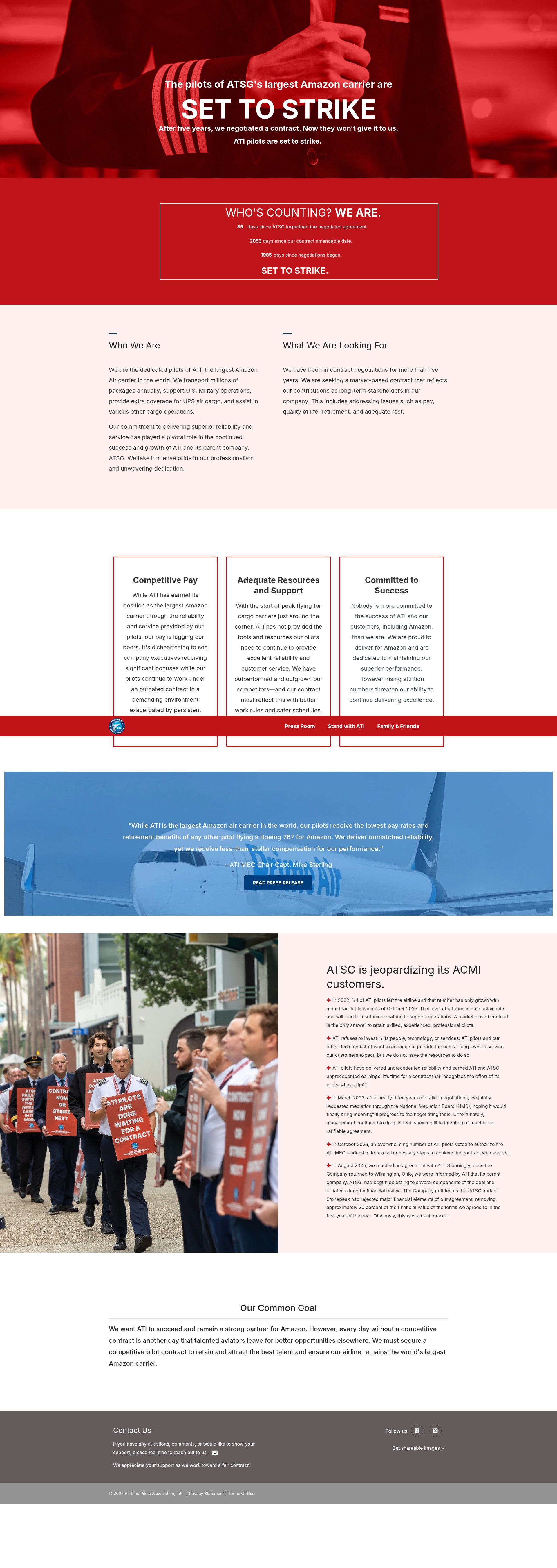 Screenshot of atipilots.alpa.org