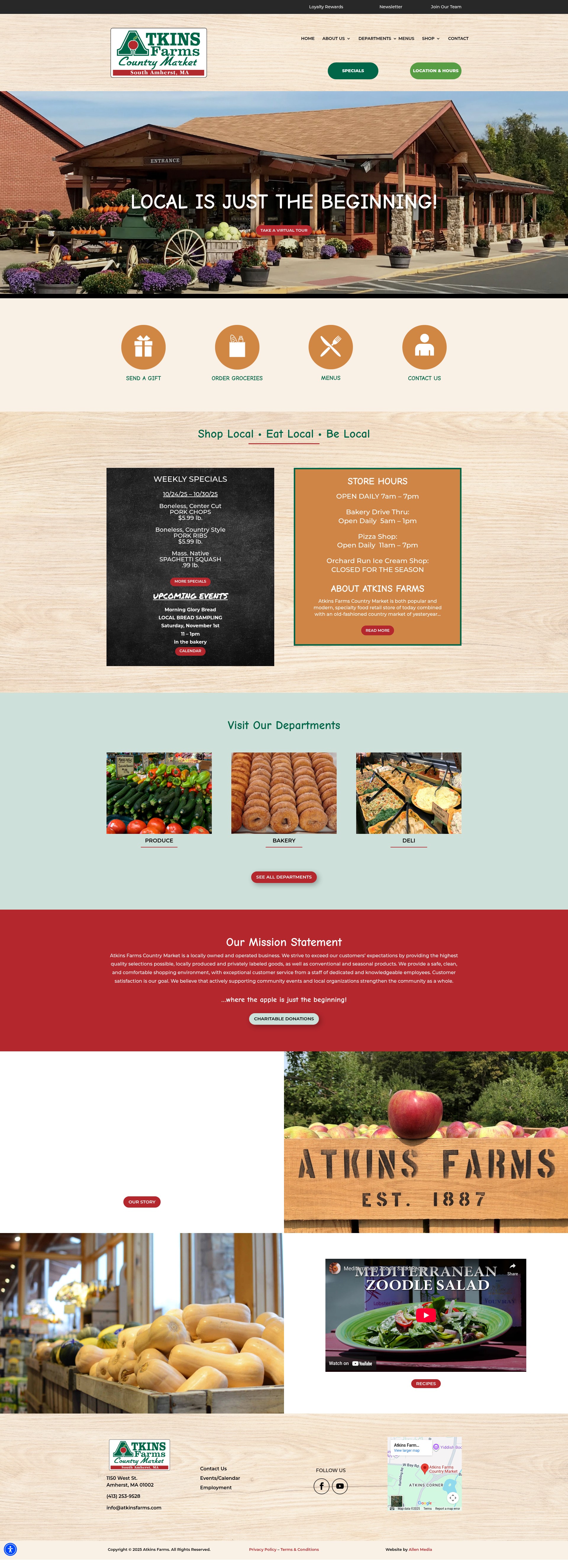 Screenshot of atkinsfarms.com