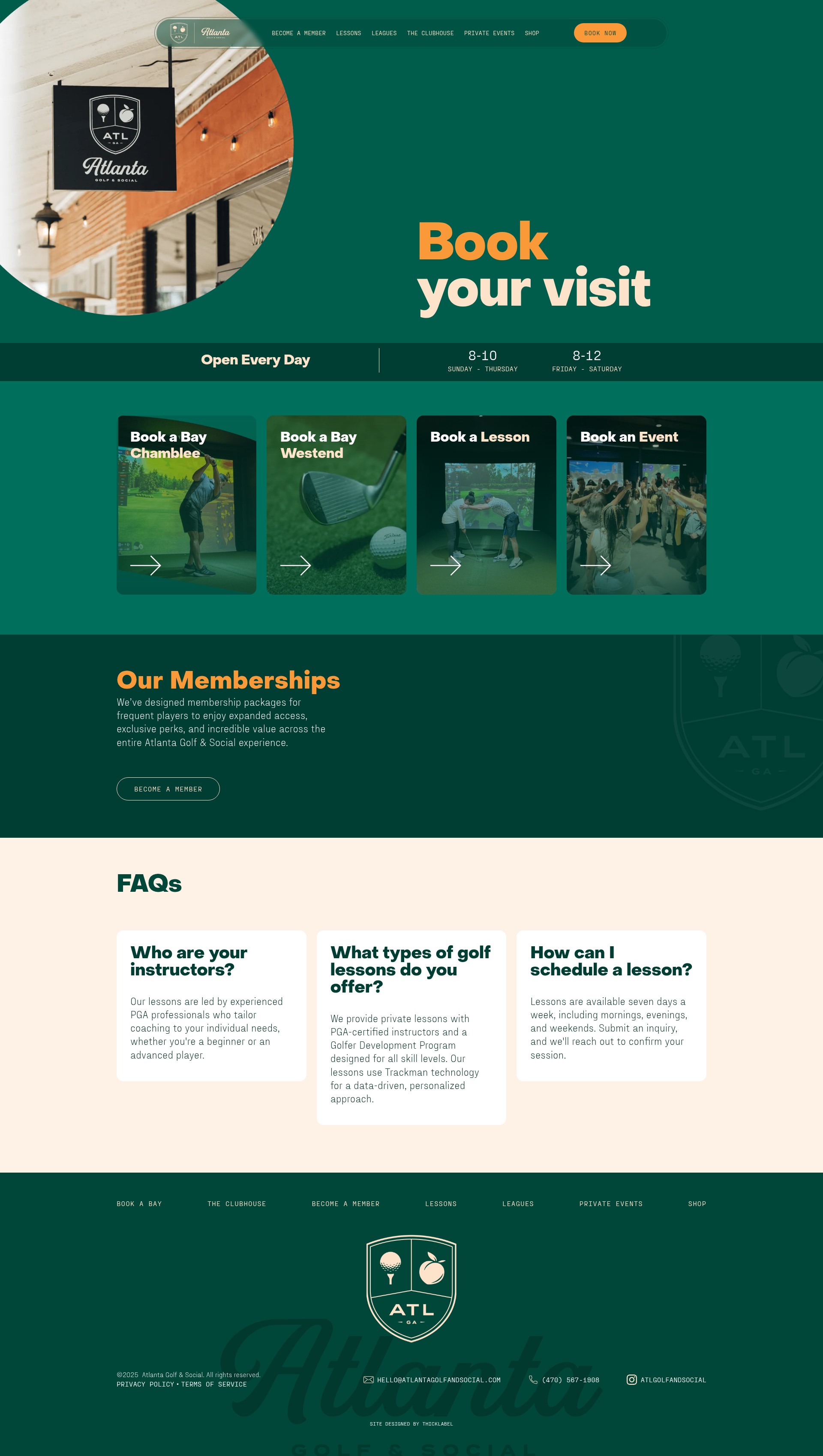 Screenshot of atlantagolfandsocial.com