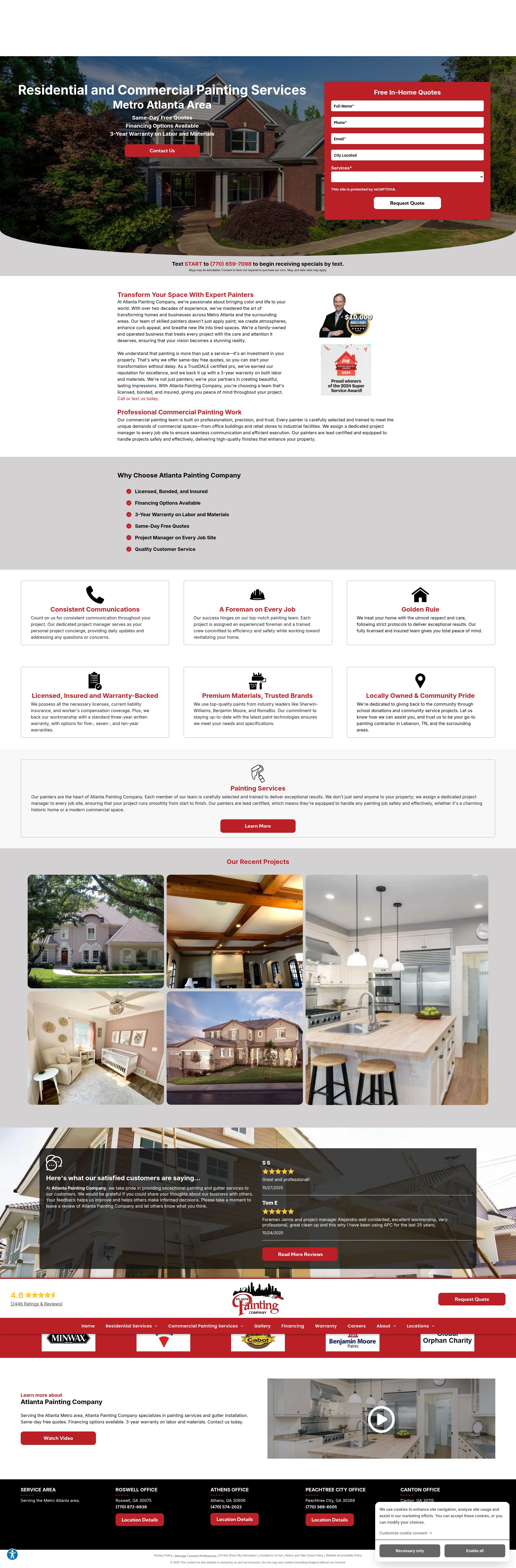 Screenshot of atlantapaintingcompany.com