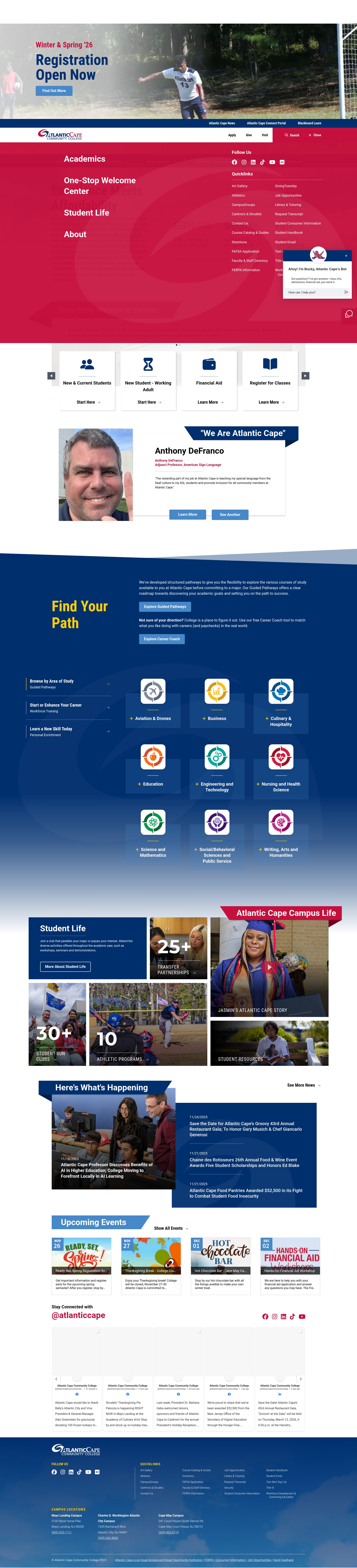 Screenshot of atlantic.edu
