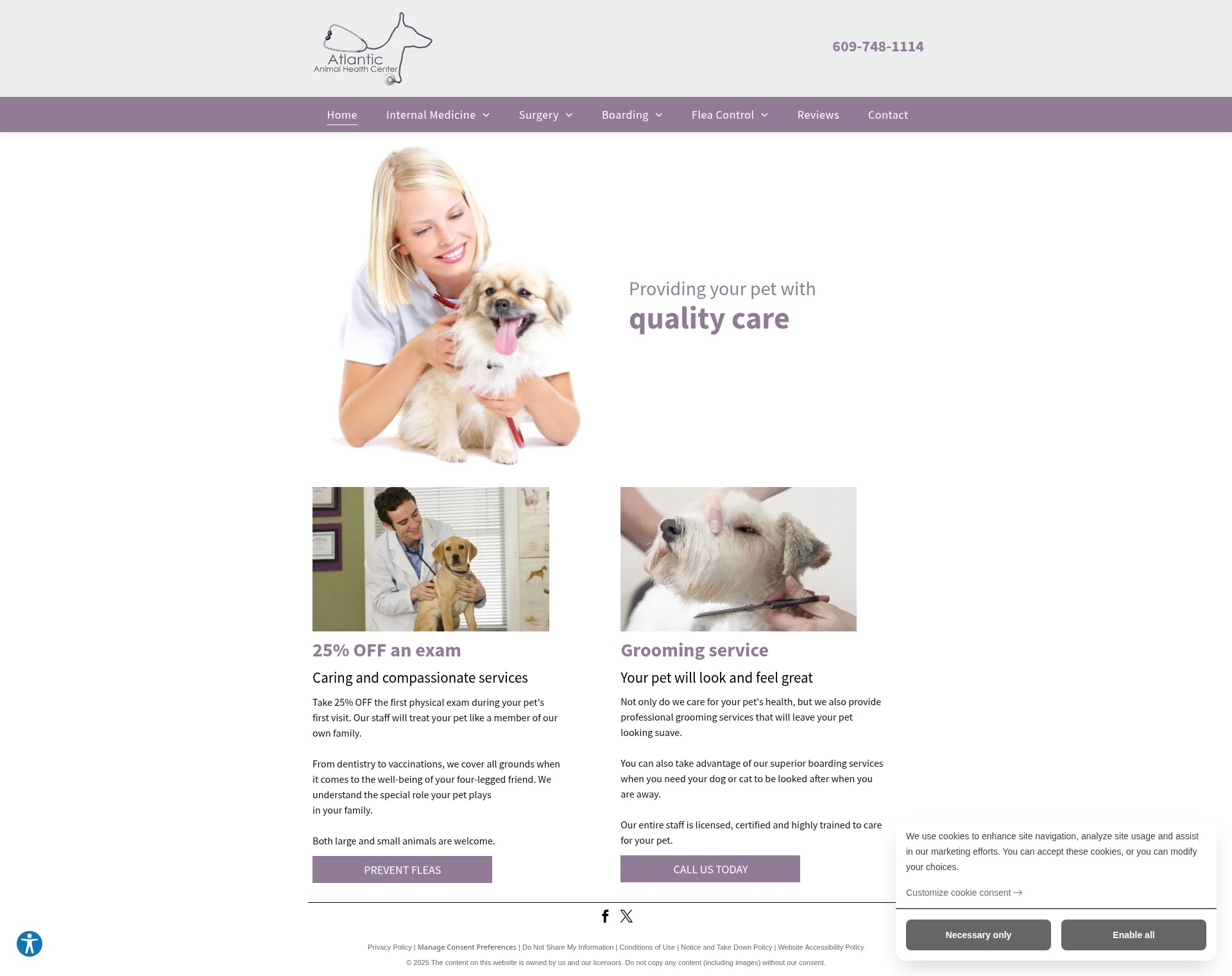 Screenshot of atlanticanimalnj.com