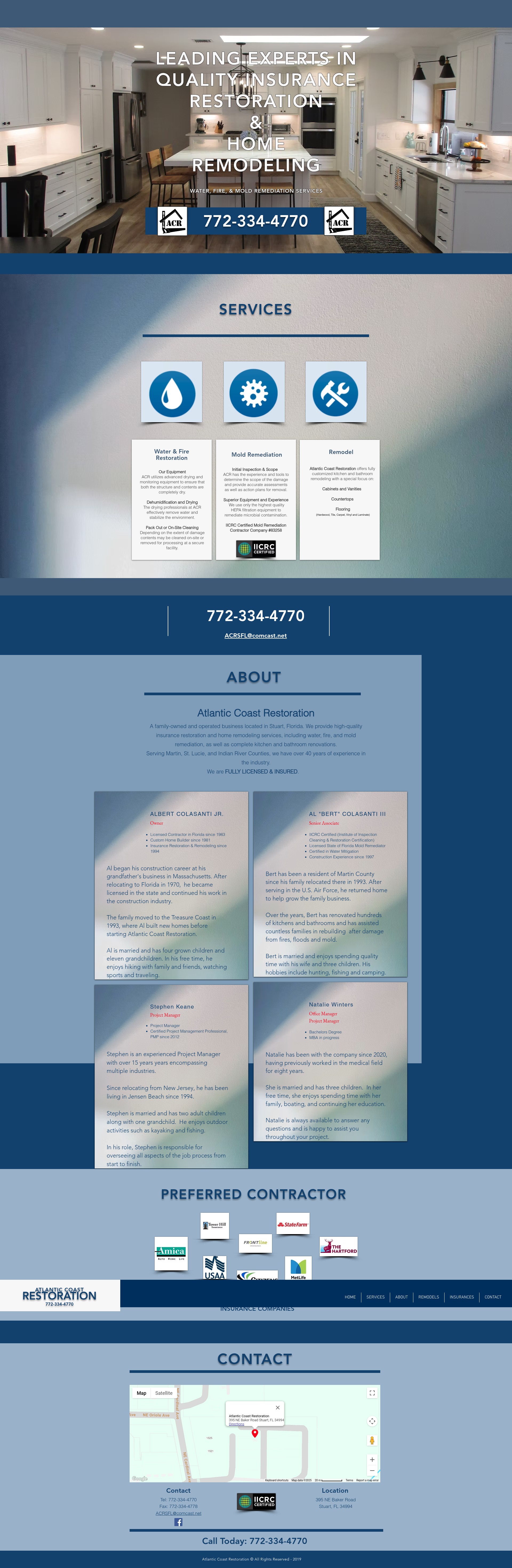Screenshot of atlanticcoastrestoration.com