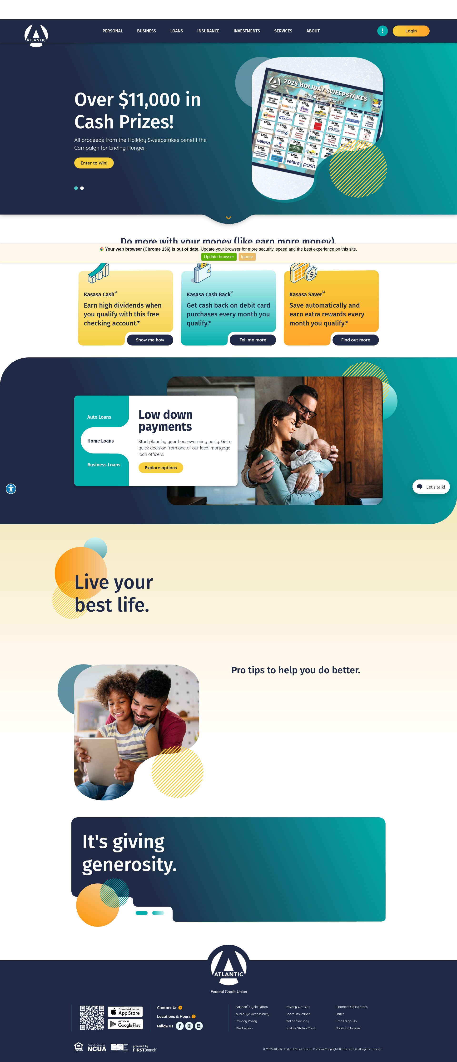 Screenshot of atlanticfcu.com