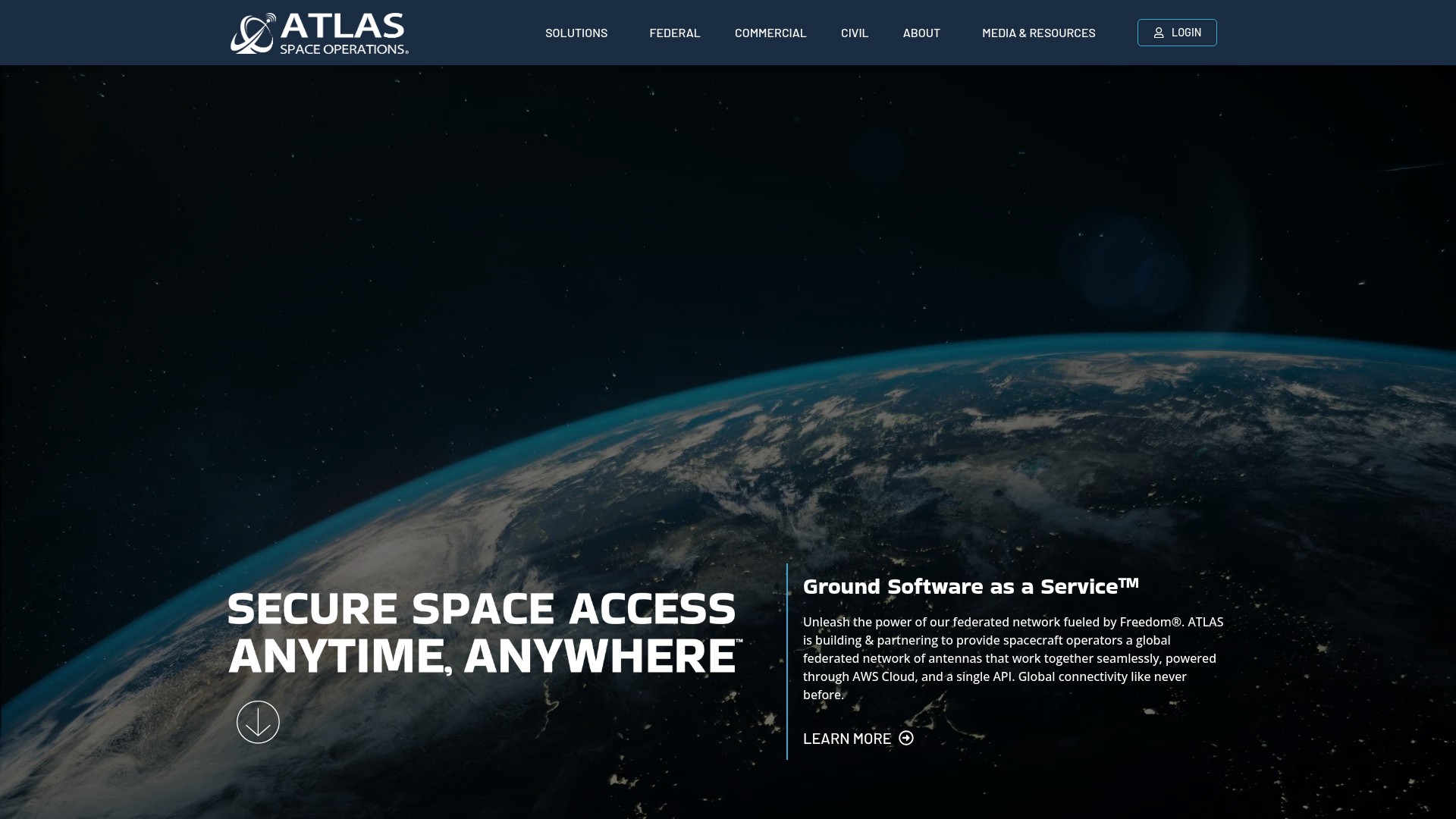 Screenshot of atlasspace.com
