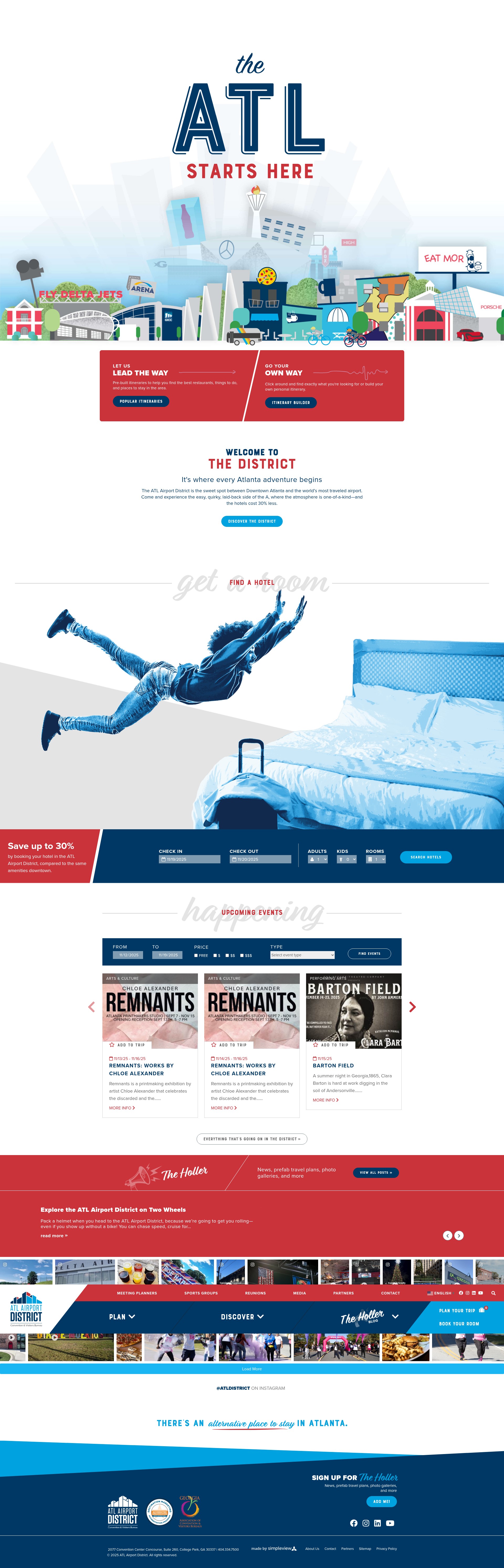 Screenshot of atldistrict.com