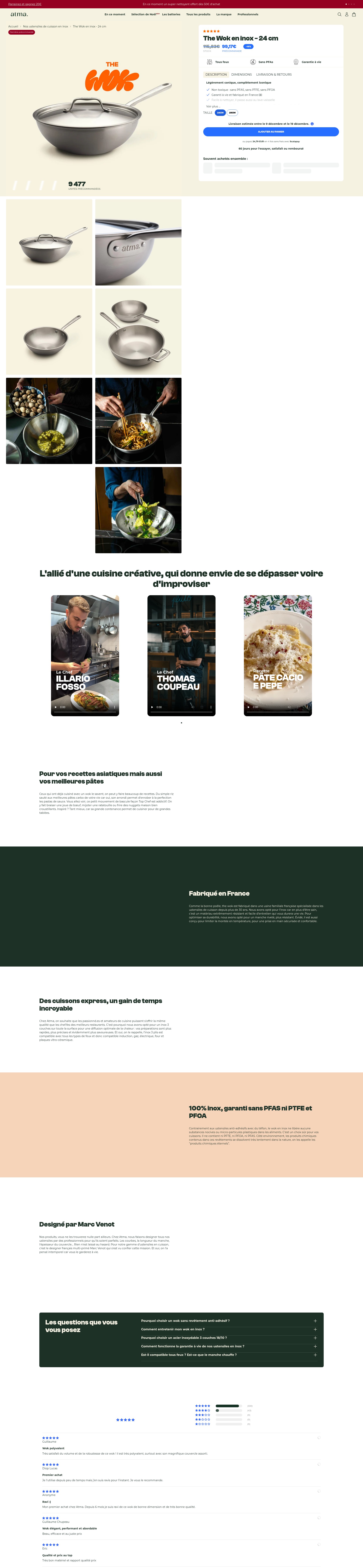 Screenshot of atmakitchenware.fr