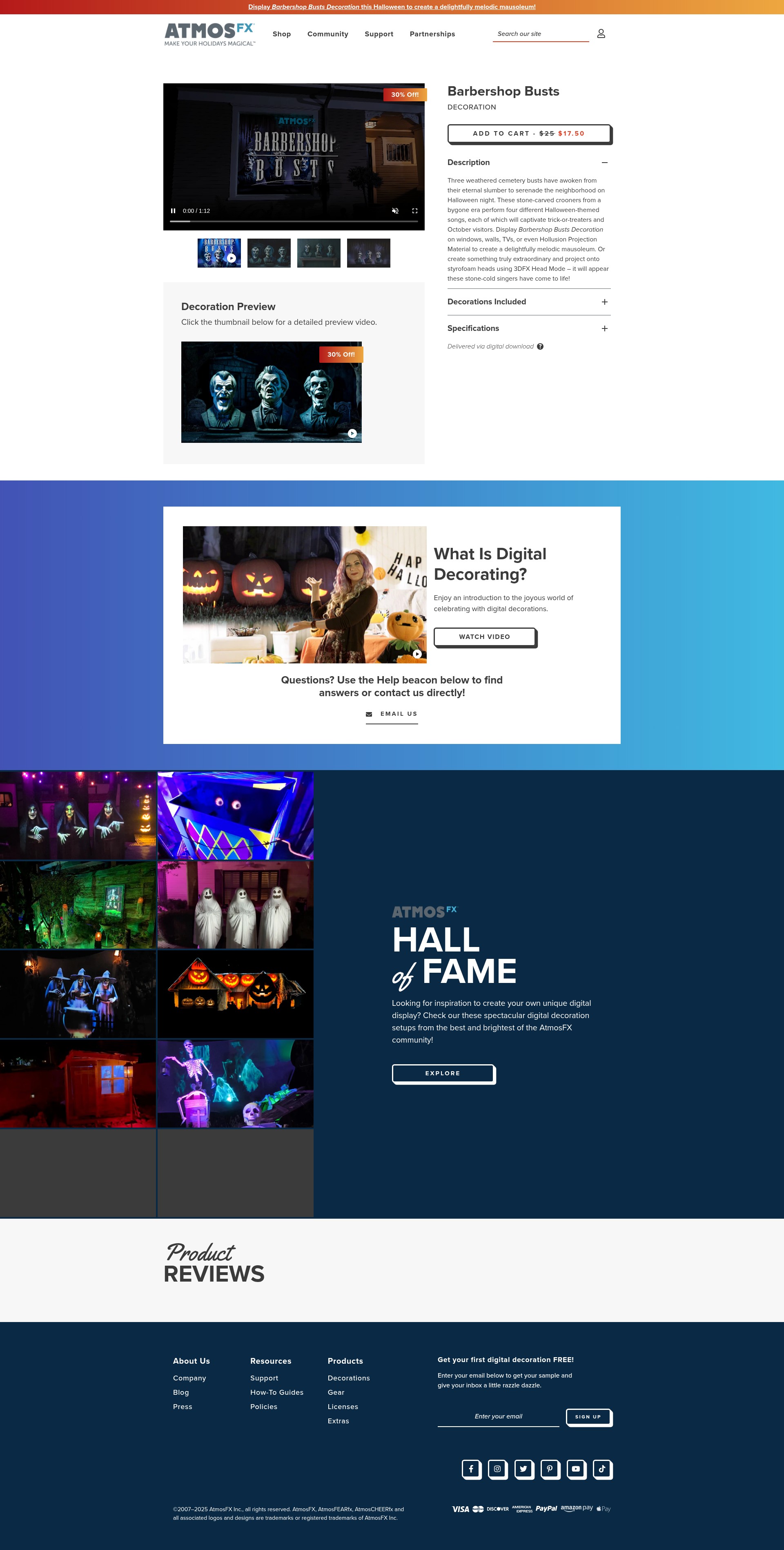 Screenshot of atmosfx.com