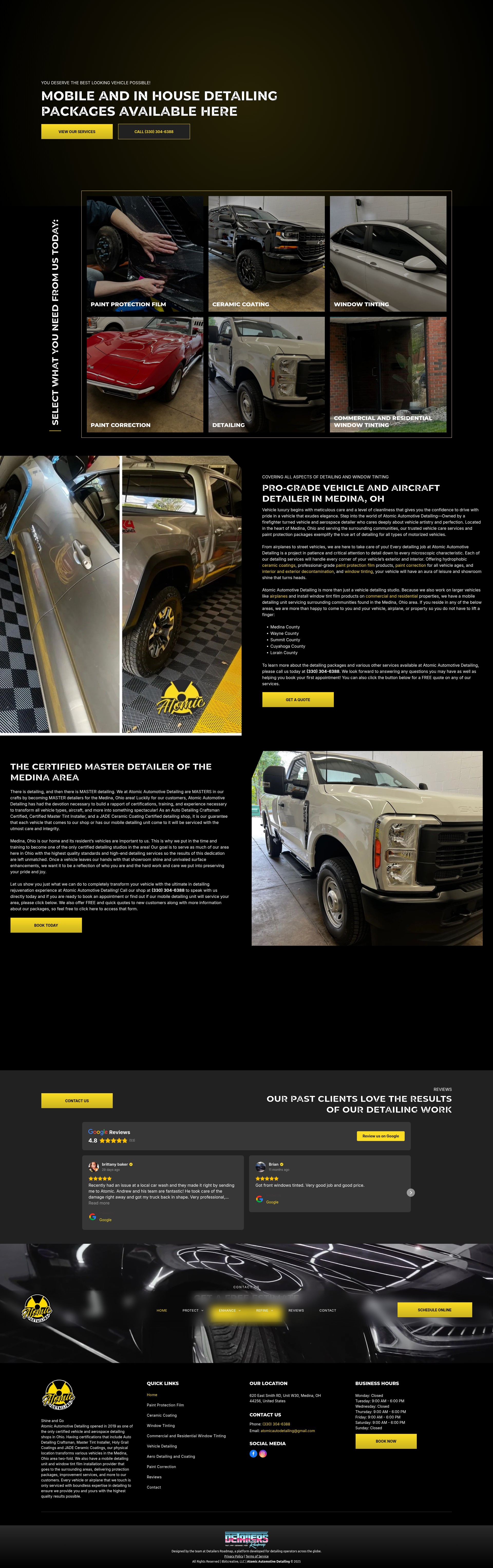 Screenshot of atomicautomotivedetailing.info
