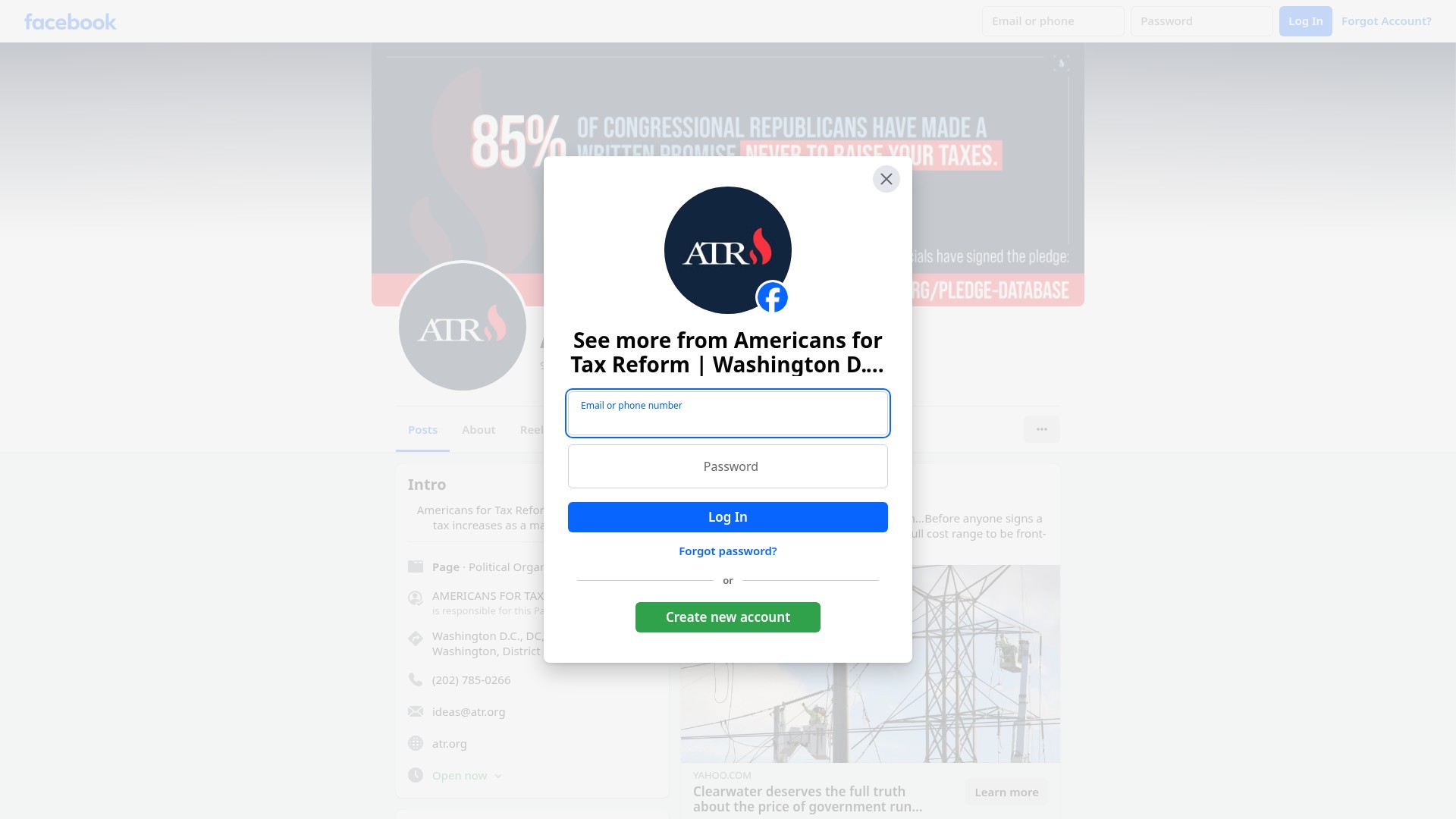 Screenshot of atr.org