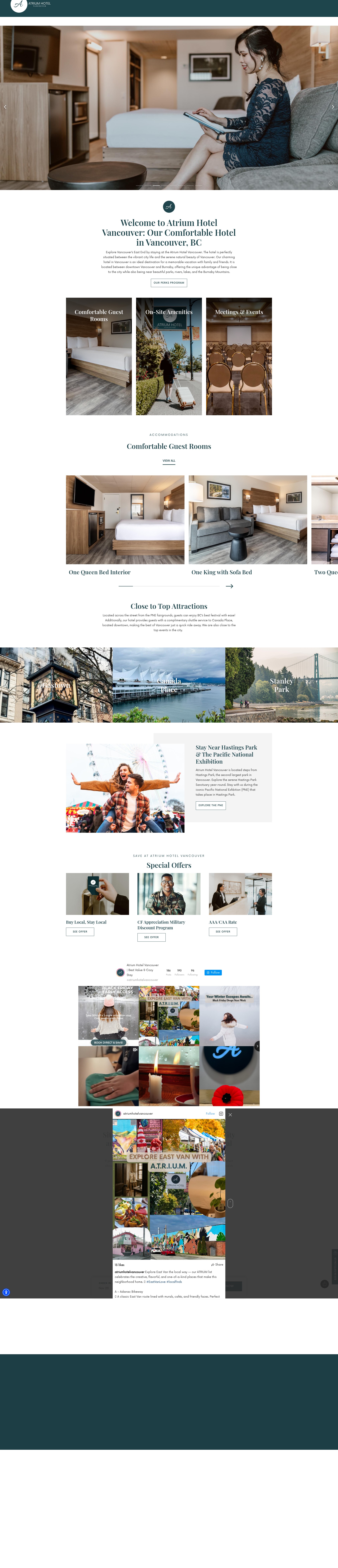 Screenshot of atriumhotelvancouver.com