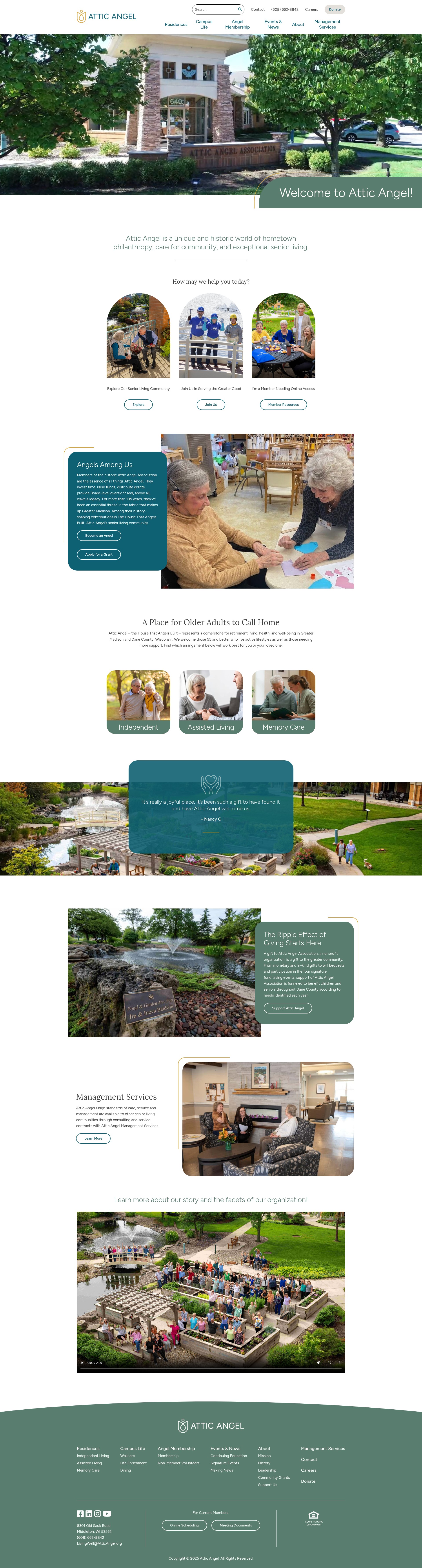 Screenshot of atticangel.org