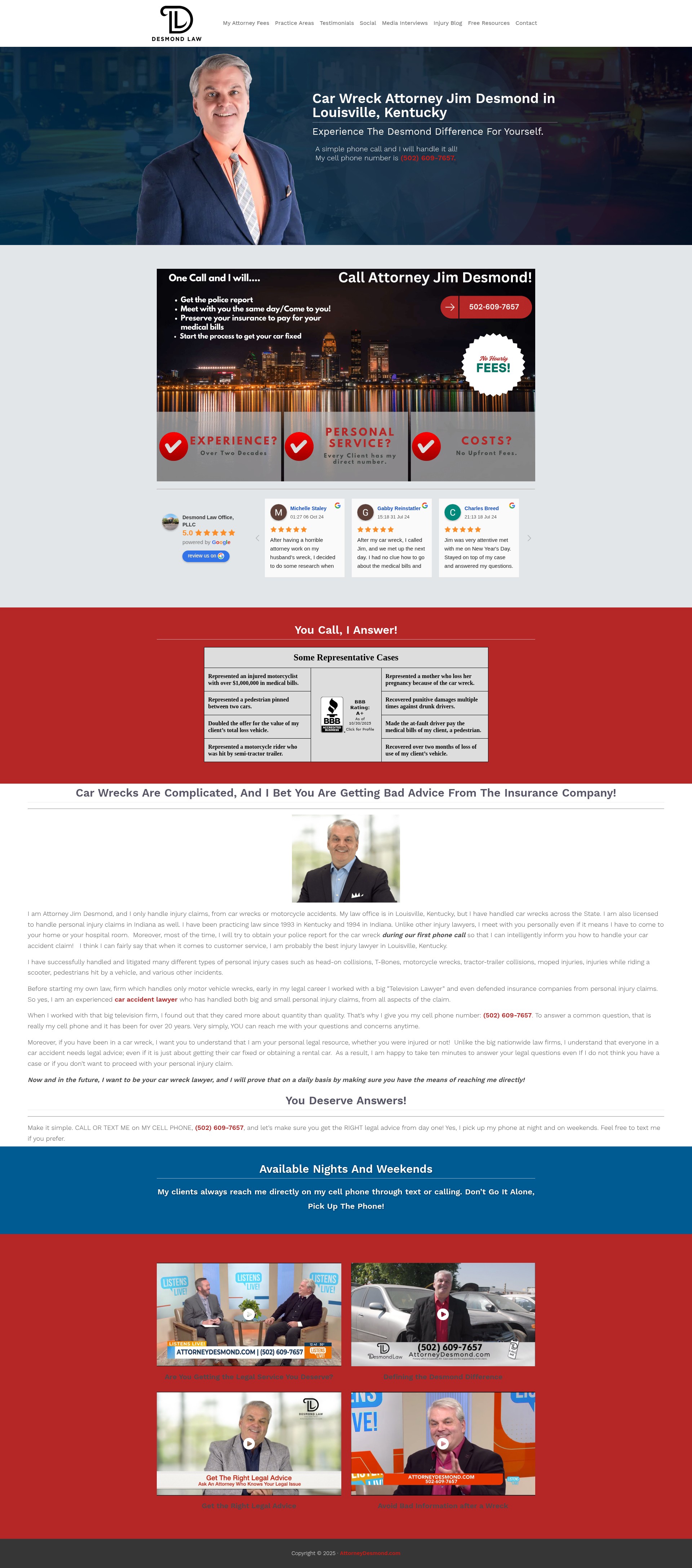 Screenshot of attorneydesmond.com