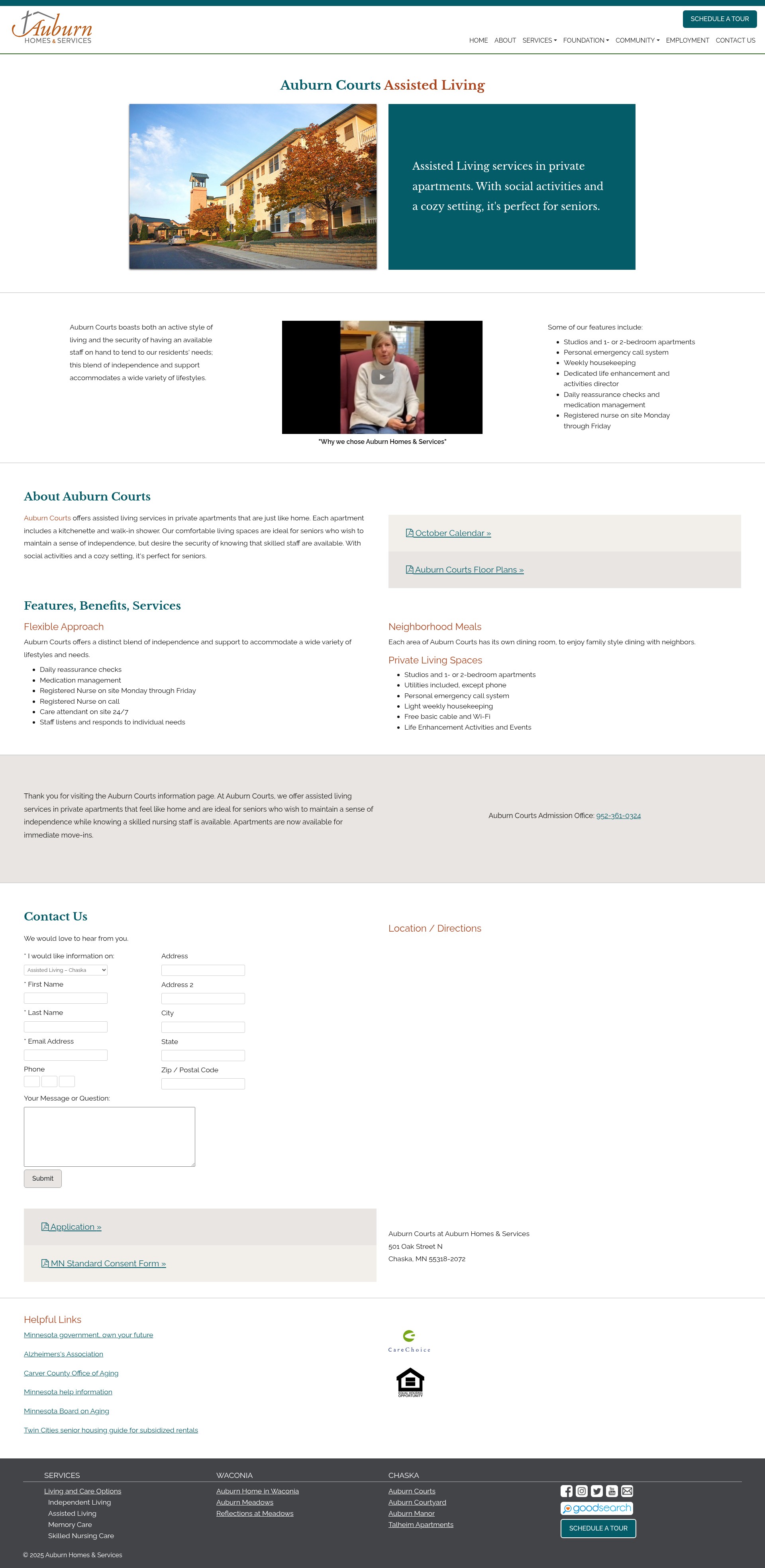 Screenshot of auburnhomes.org
