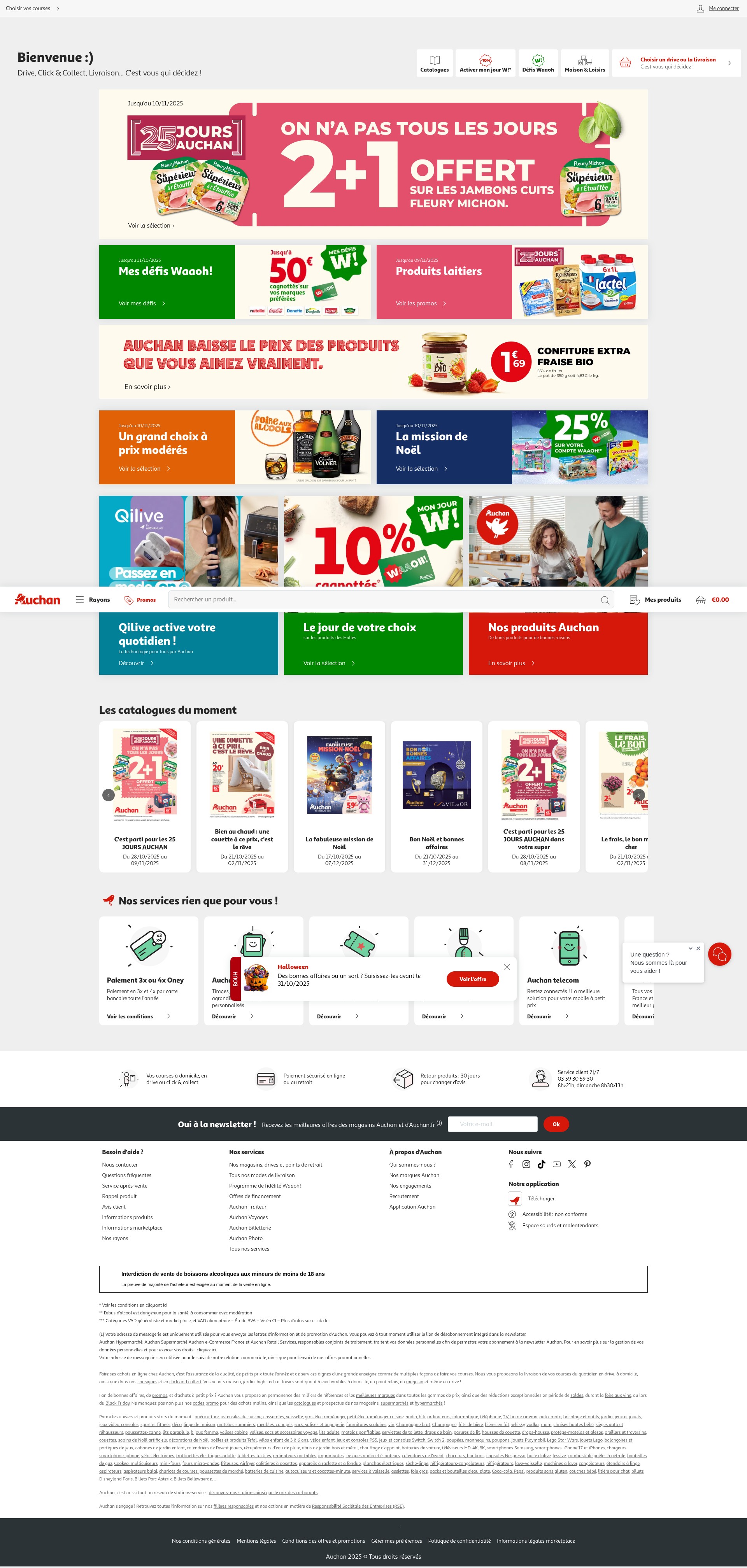 Screenshot of auchan.fr
