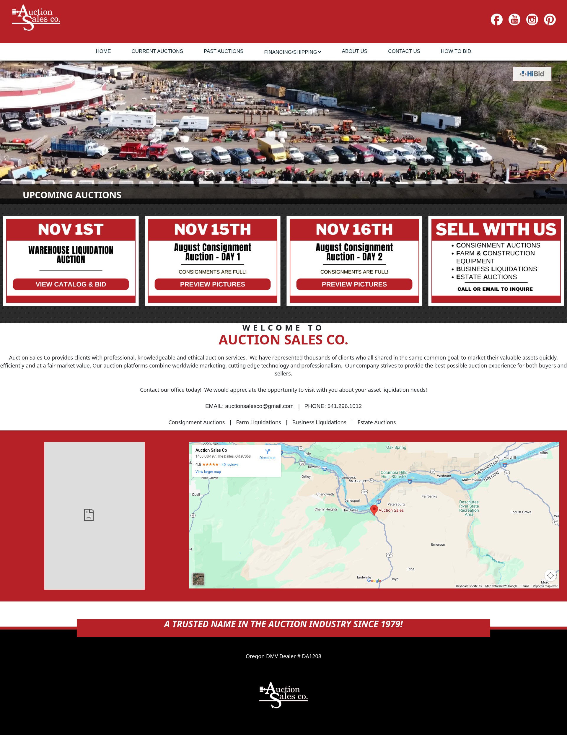 Screenshot of auctionsalesco.com