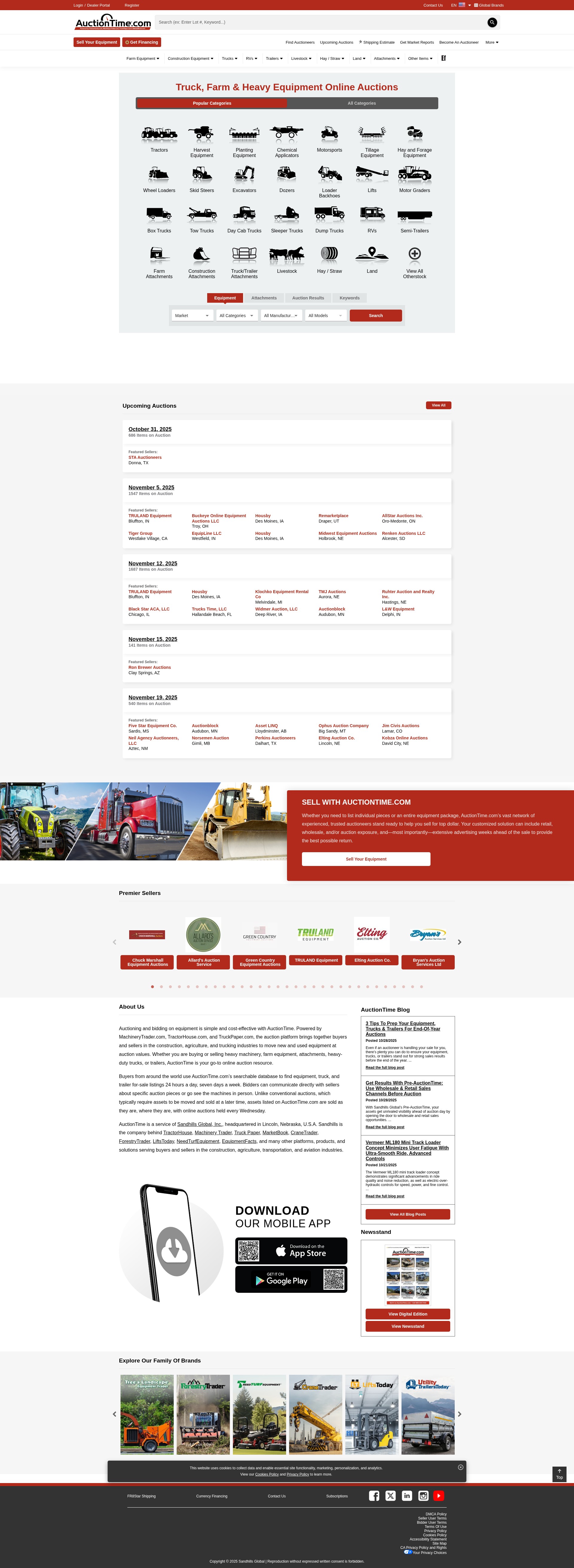 Screenshot of auctiontime.com