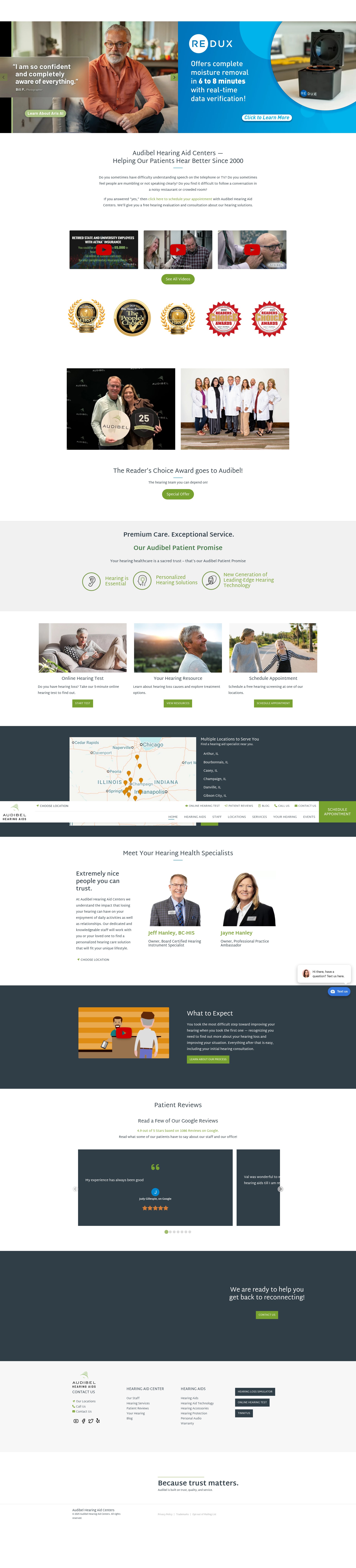 Screenshot of audibelteam.com