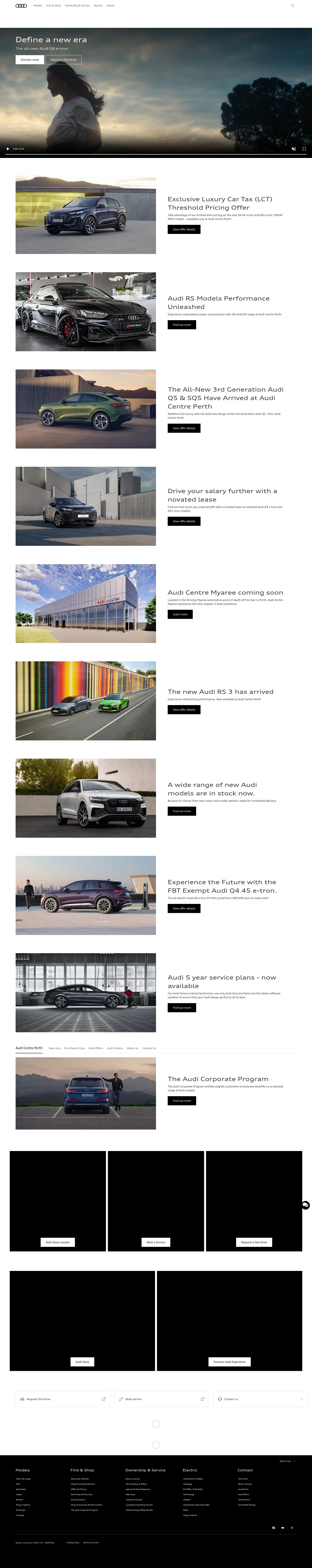 Screenshot of audicentreperth.com.au