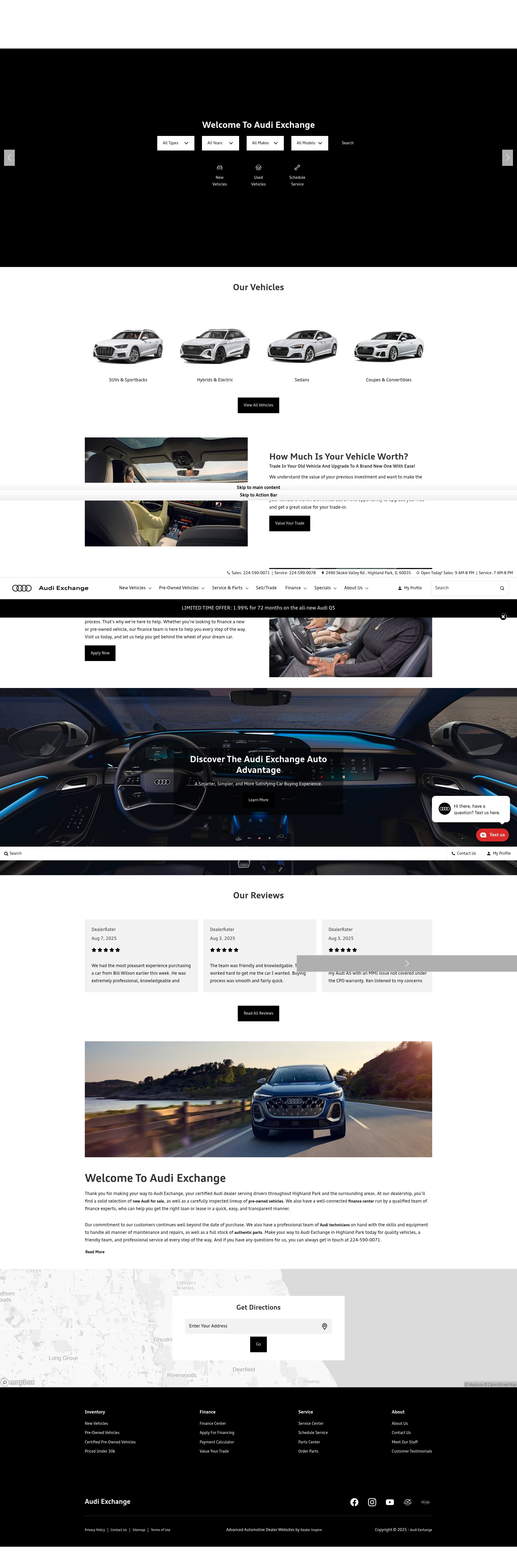Screenshot of audiexchange.com