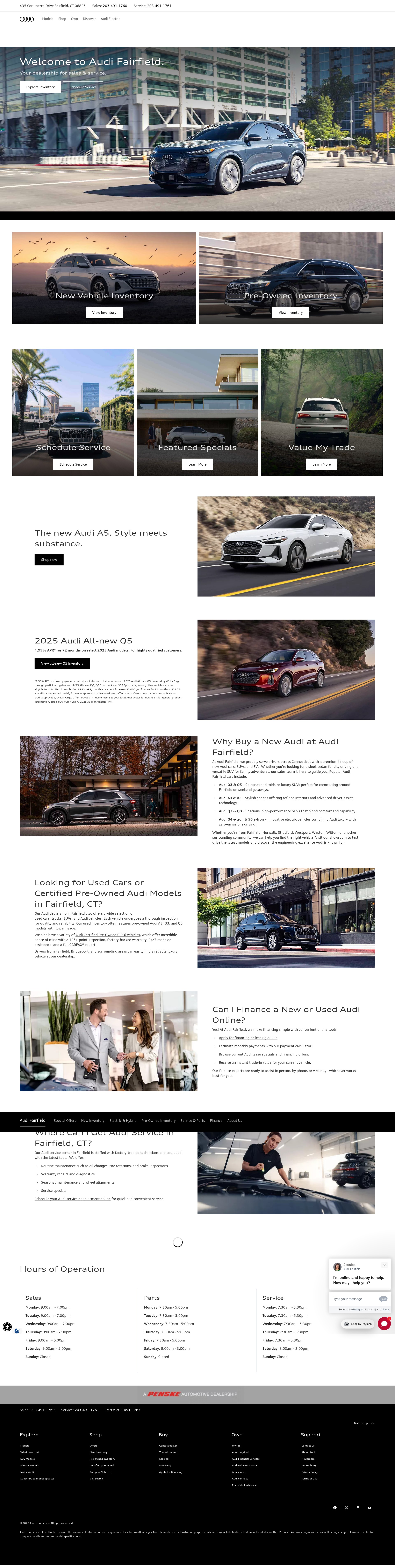 Screenshot of audifairfield.com