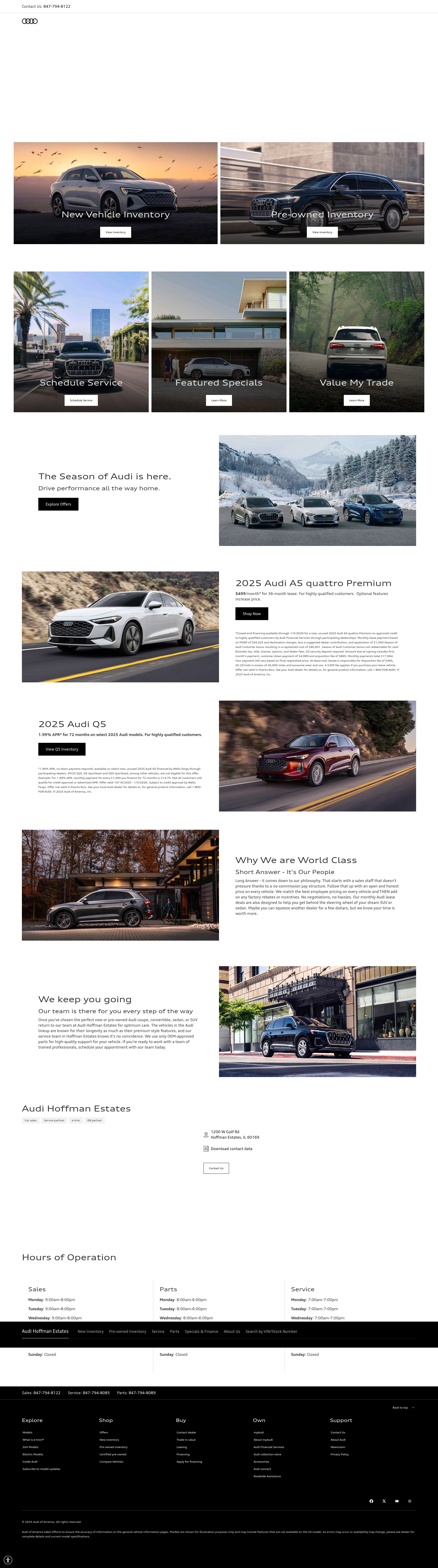 Screenshot of audihoffmanestates.com