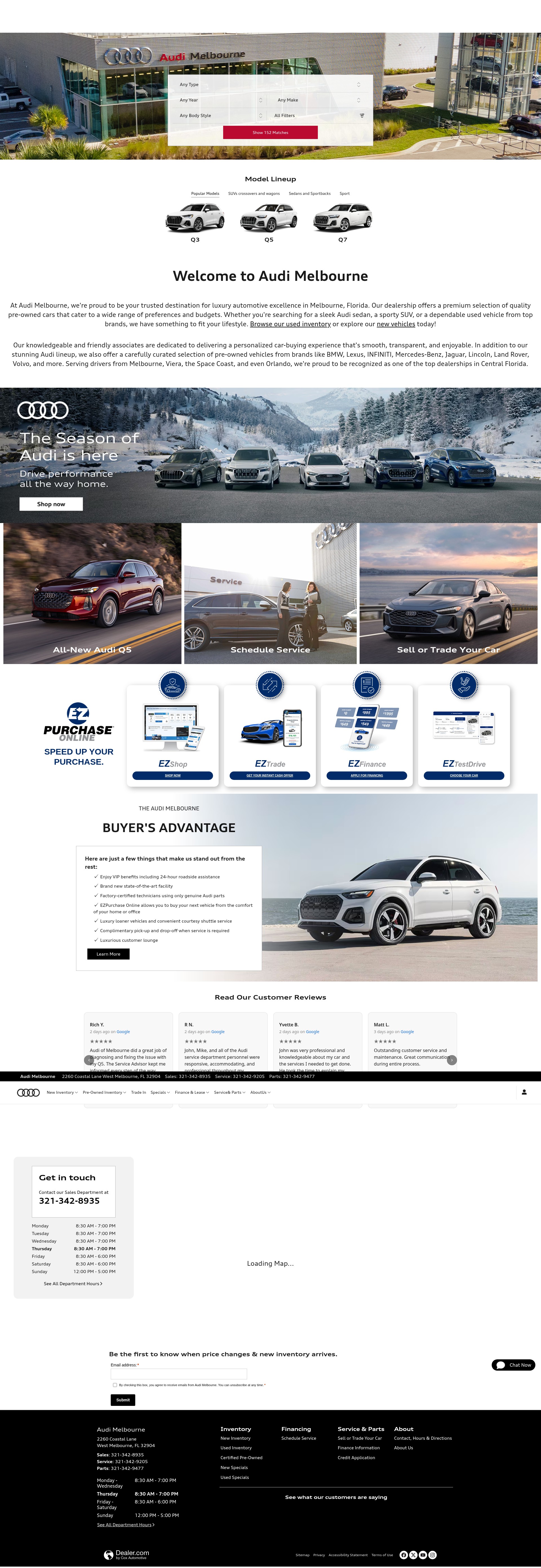 Screenshot of audimelbourne.com