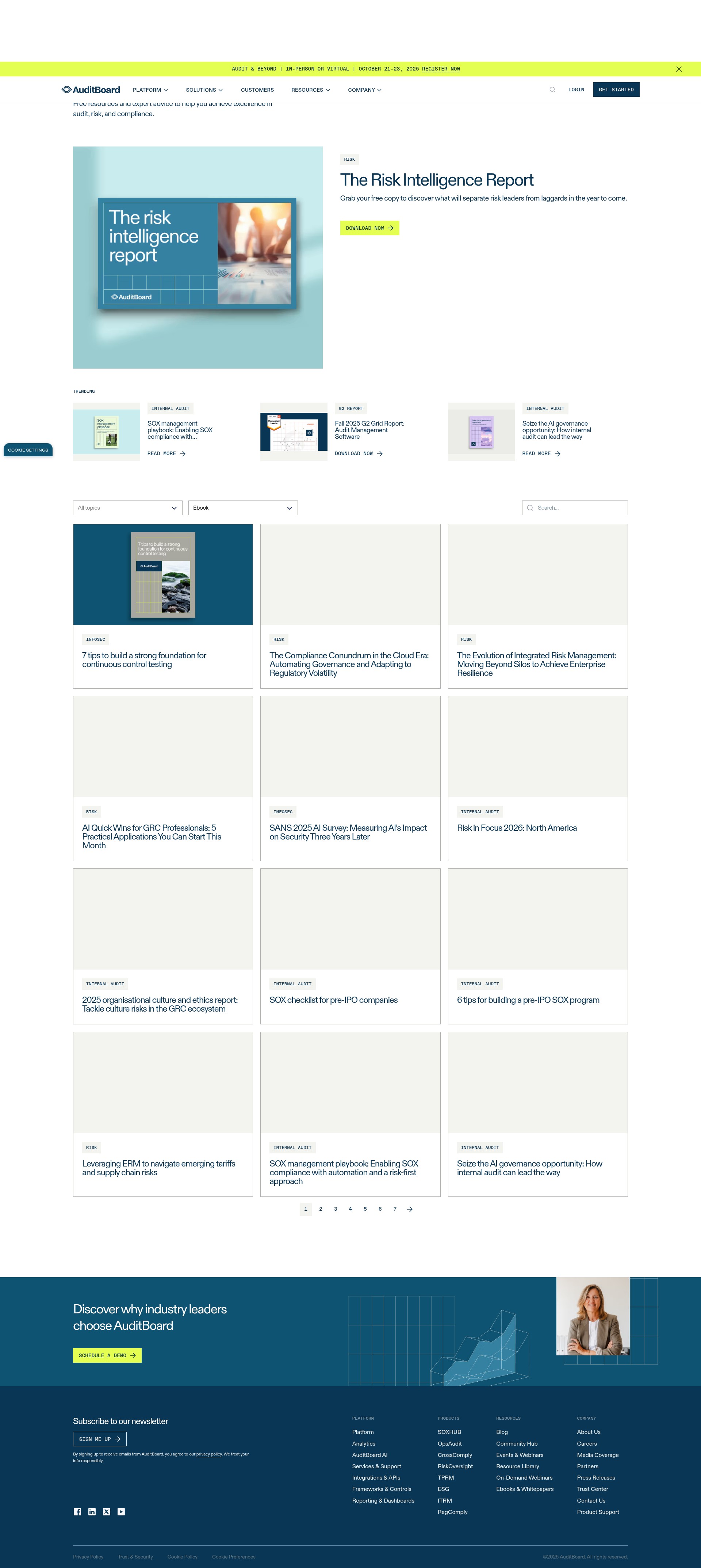 Screenshot of auditboard.com