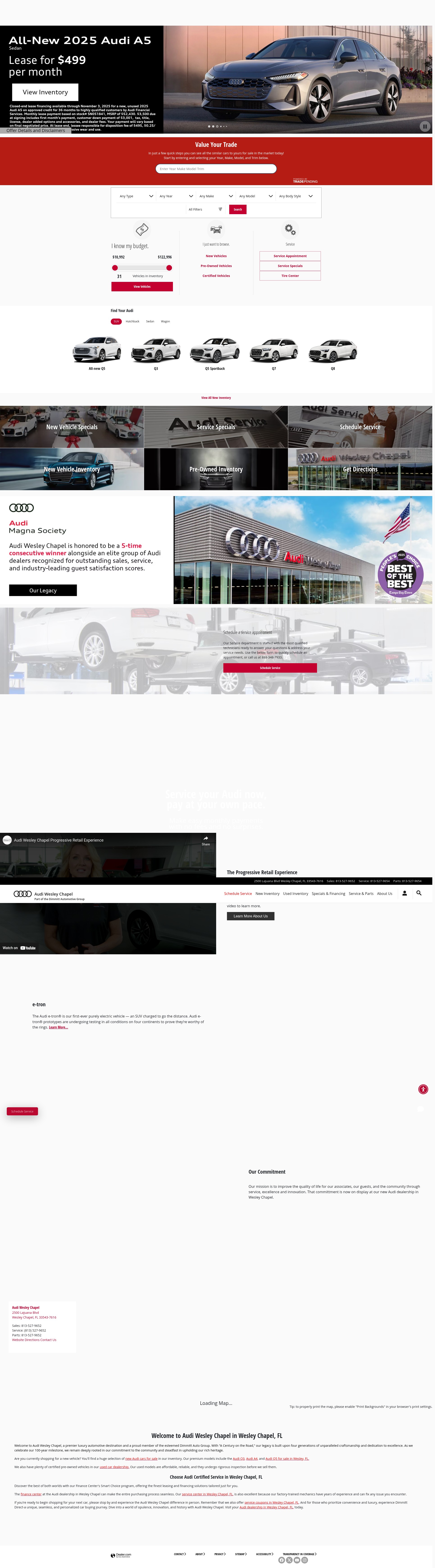 Screenshot of audiwesleychapel.com