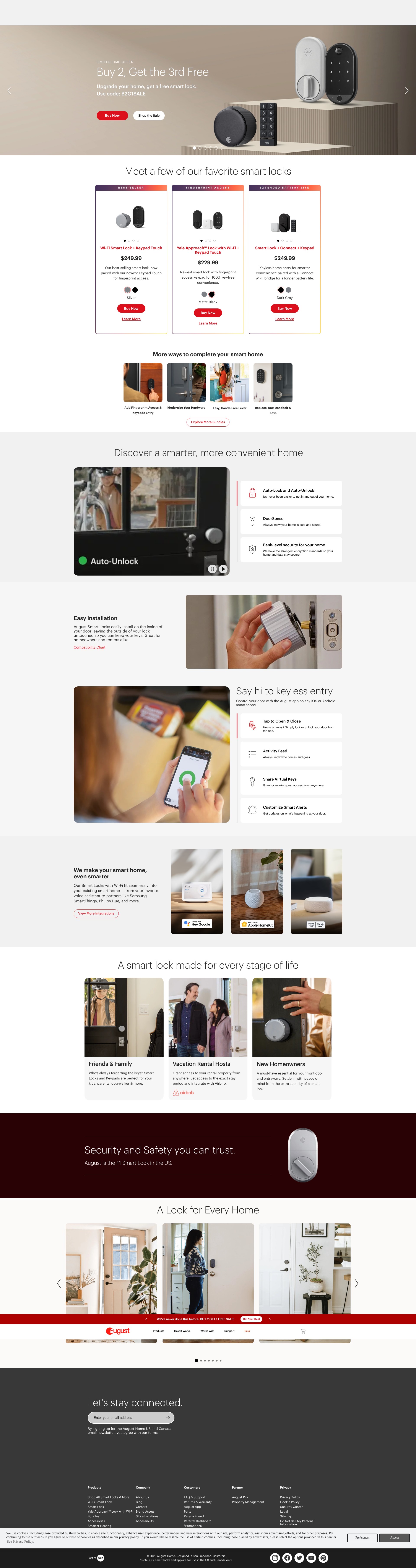 Screenshot of august.com